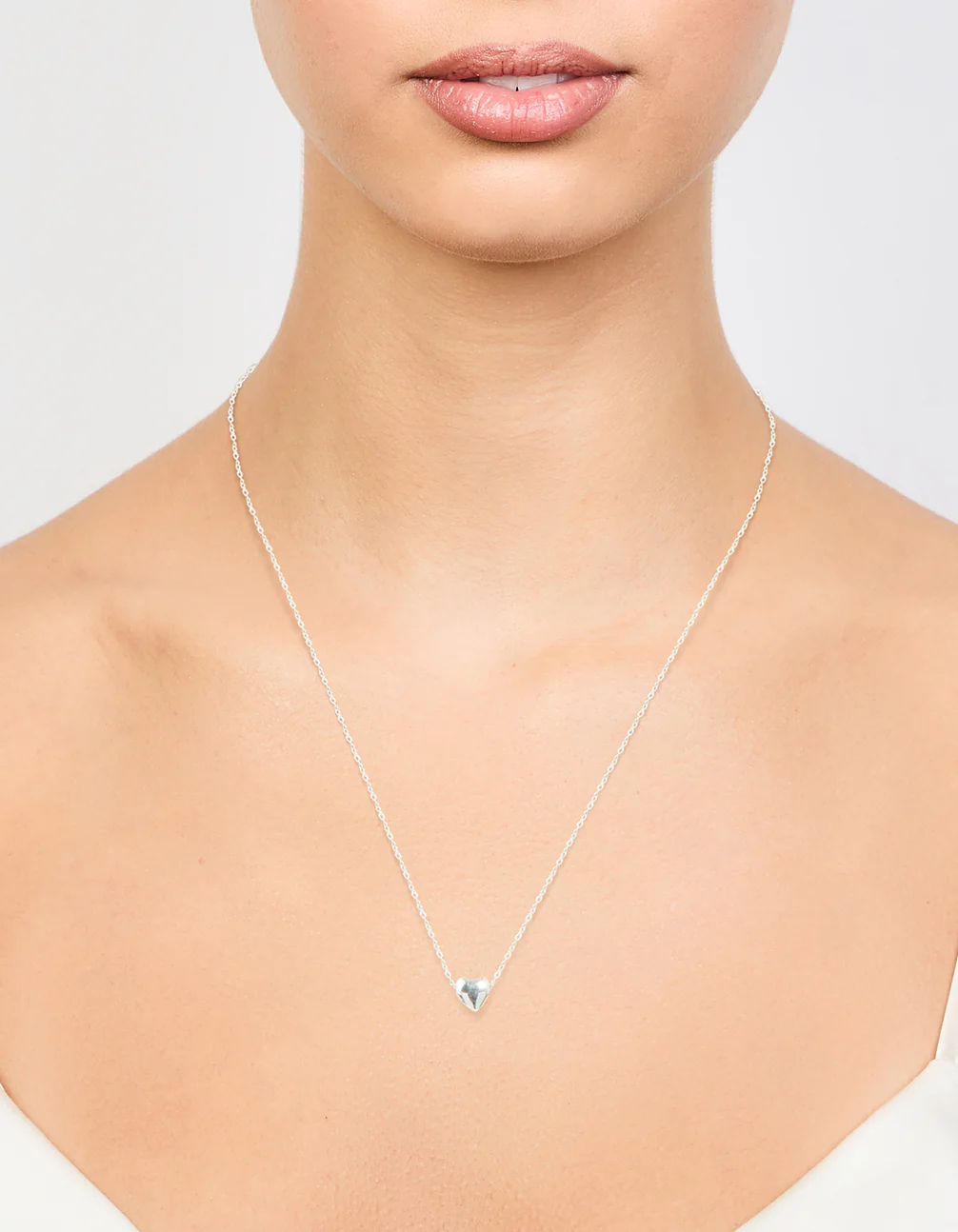 Sterling Silver Heart Pendant Necklace - Image 2