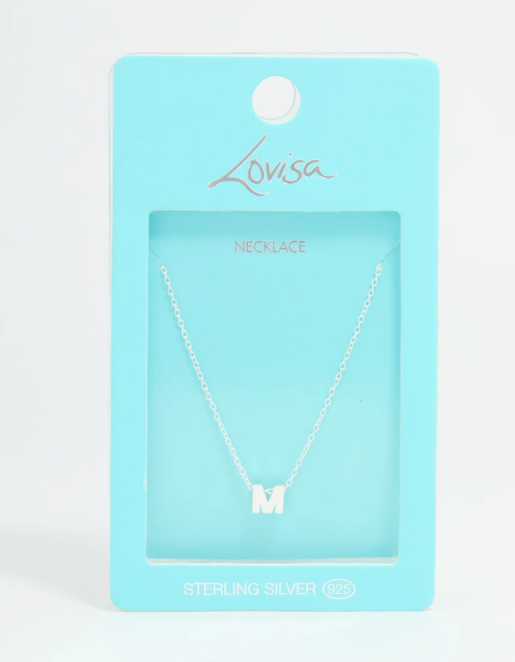 Sterling Silver Letter M Necklace - Image 5
