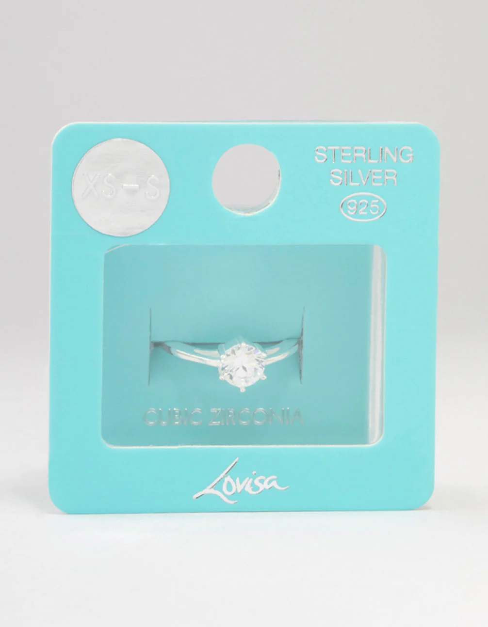 Sterling Silver 1 Carat Cubic Zirconia 6 Claw Ring - Image 3