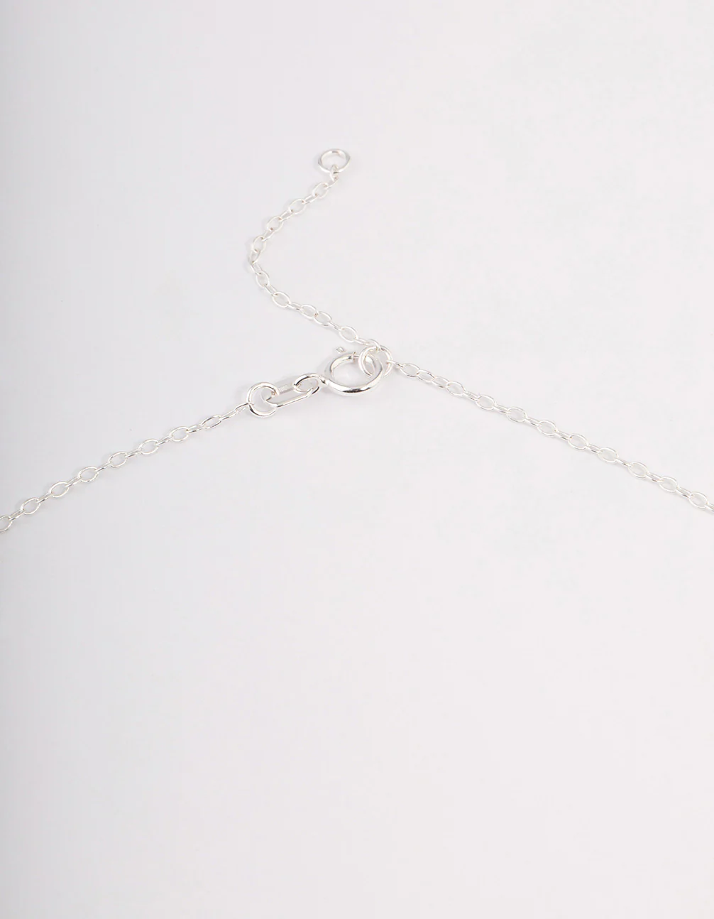 Sterling Silver Bezel Trio Cubic Zirconia Necklace - Image 3