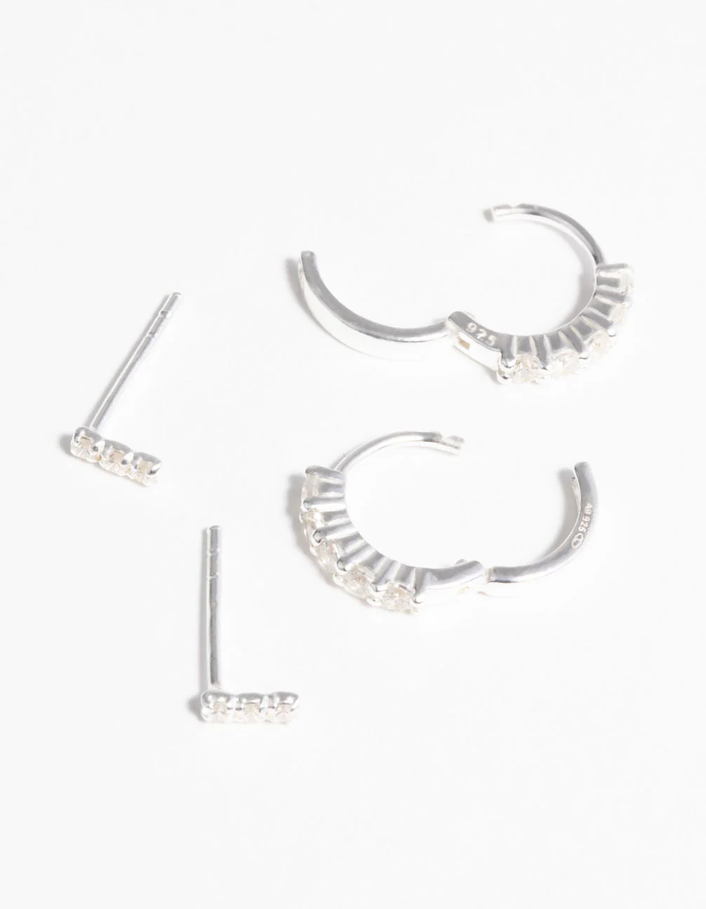 Sterling Silver Diamante Stack Pack - Image 2
