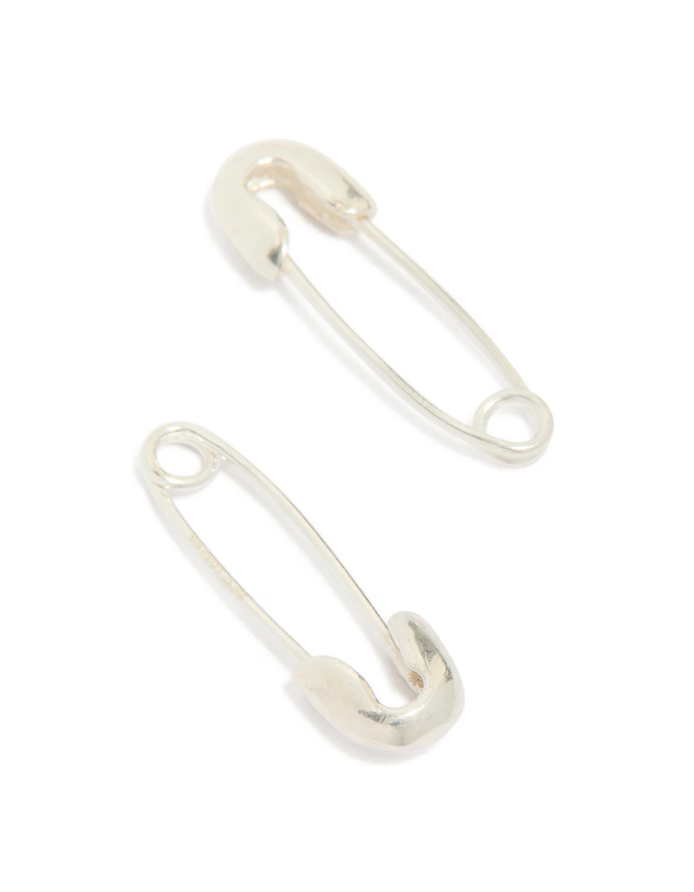 Sterling Silver Safety Pin Earrings - Image 4