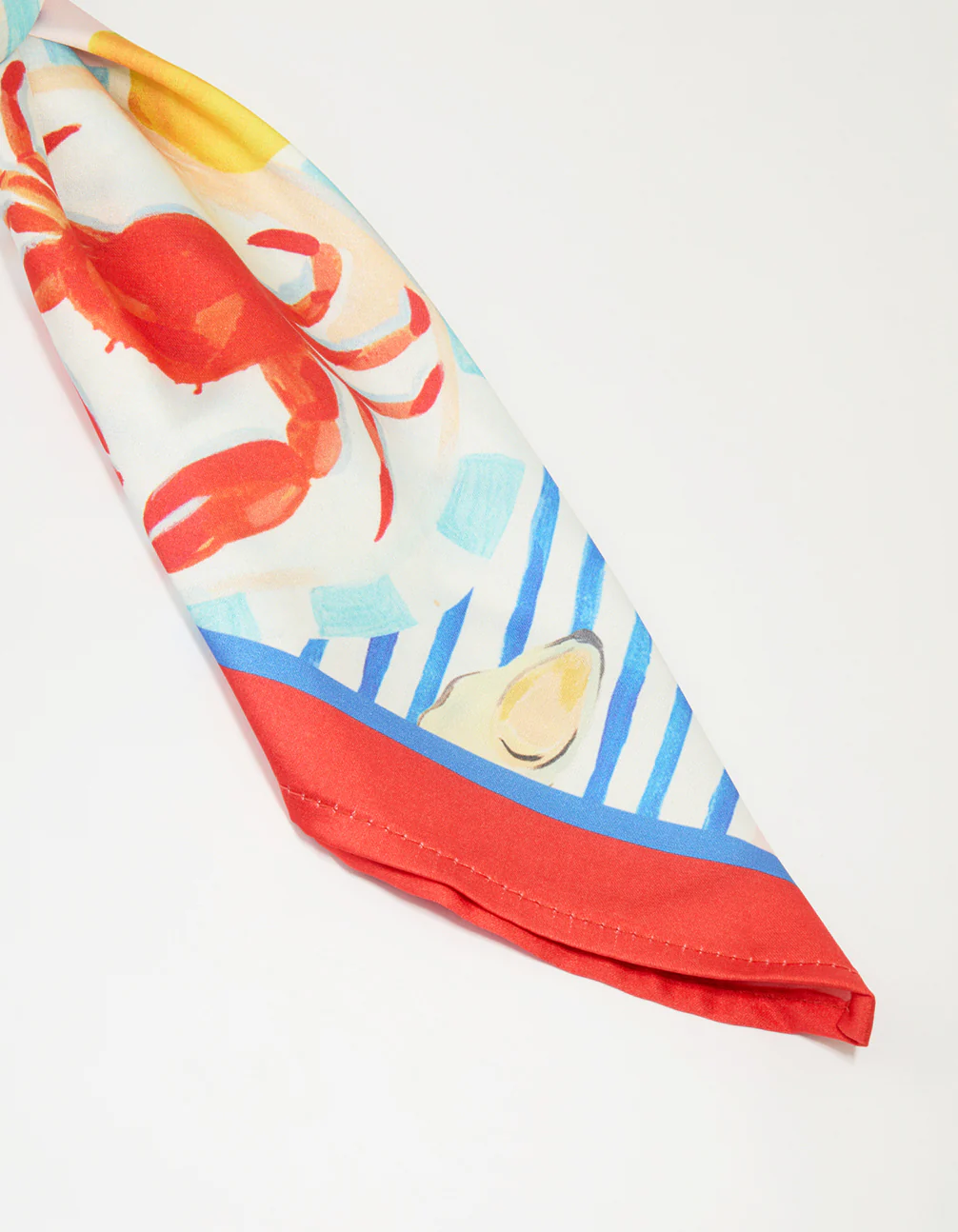 Summer Food Print Fabric Scarf - Image 3