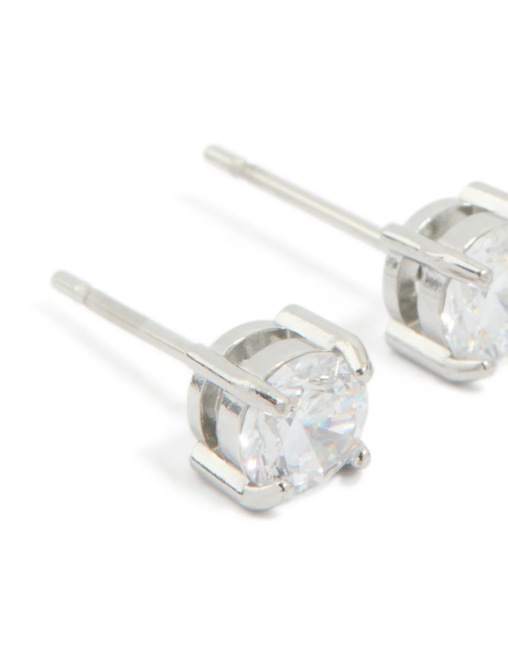 Surgical Steel 5mm Prism Stud Earrings - Image 4