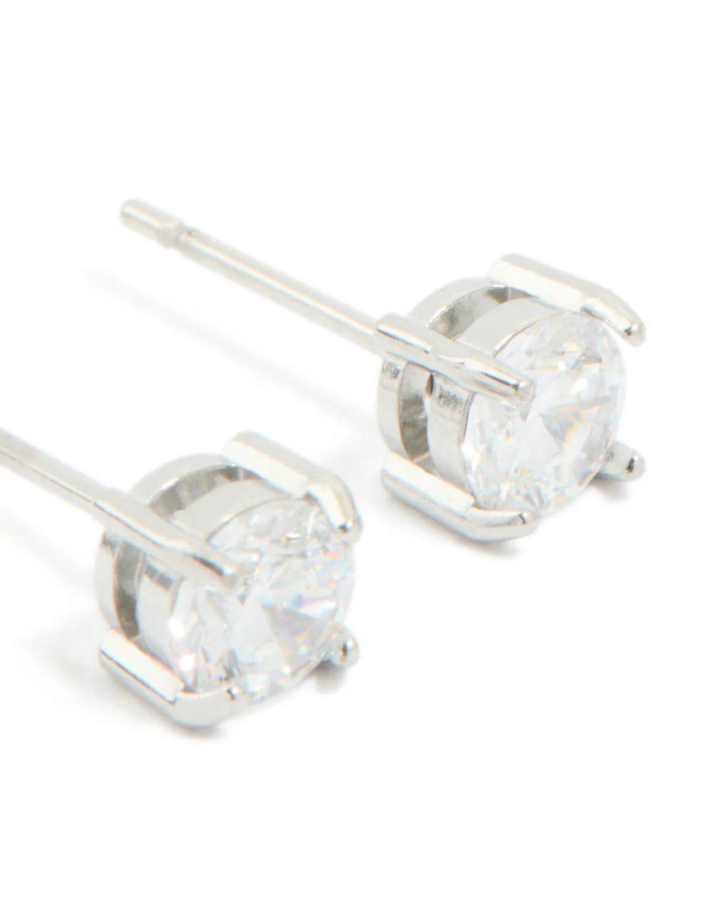 Surgical Steel 5mm Prism Stud Earrings - Image 5
