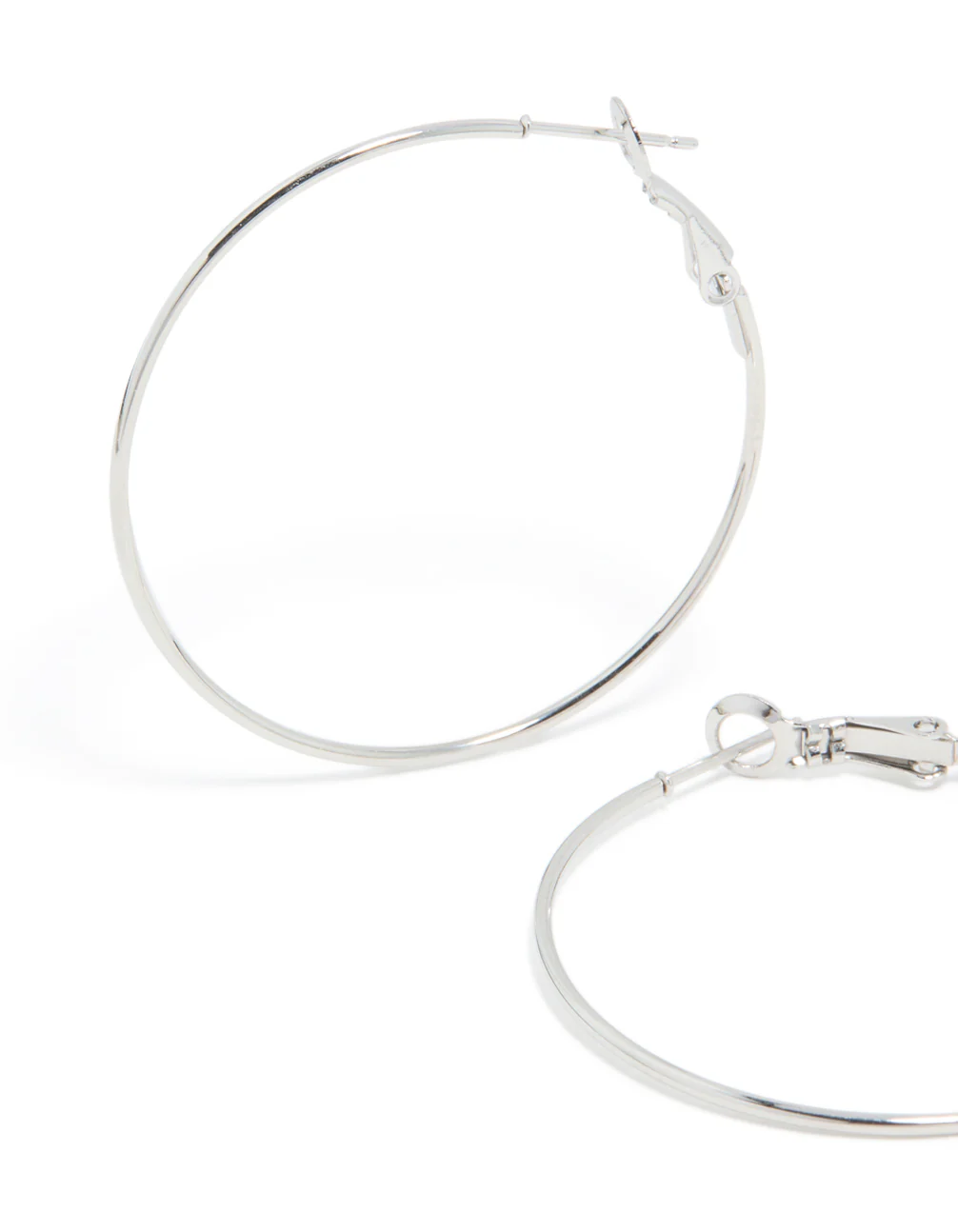 Surgical Steel Fine Hoop Earrings 40 MM - Image 4