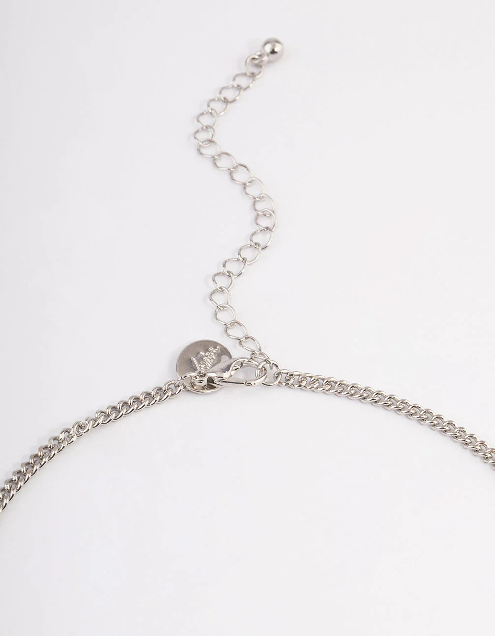 Silver Boho Chain Fringe Necklace - Image 3