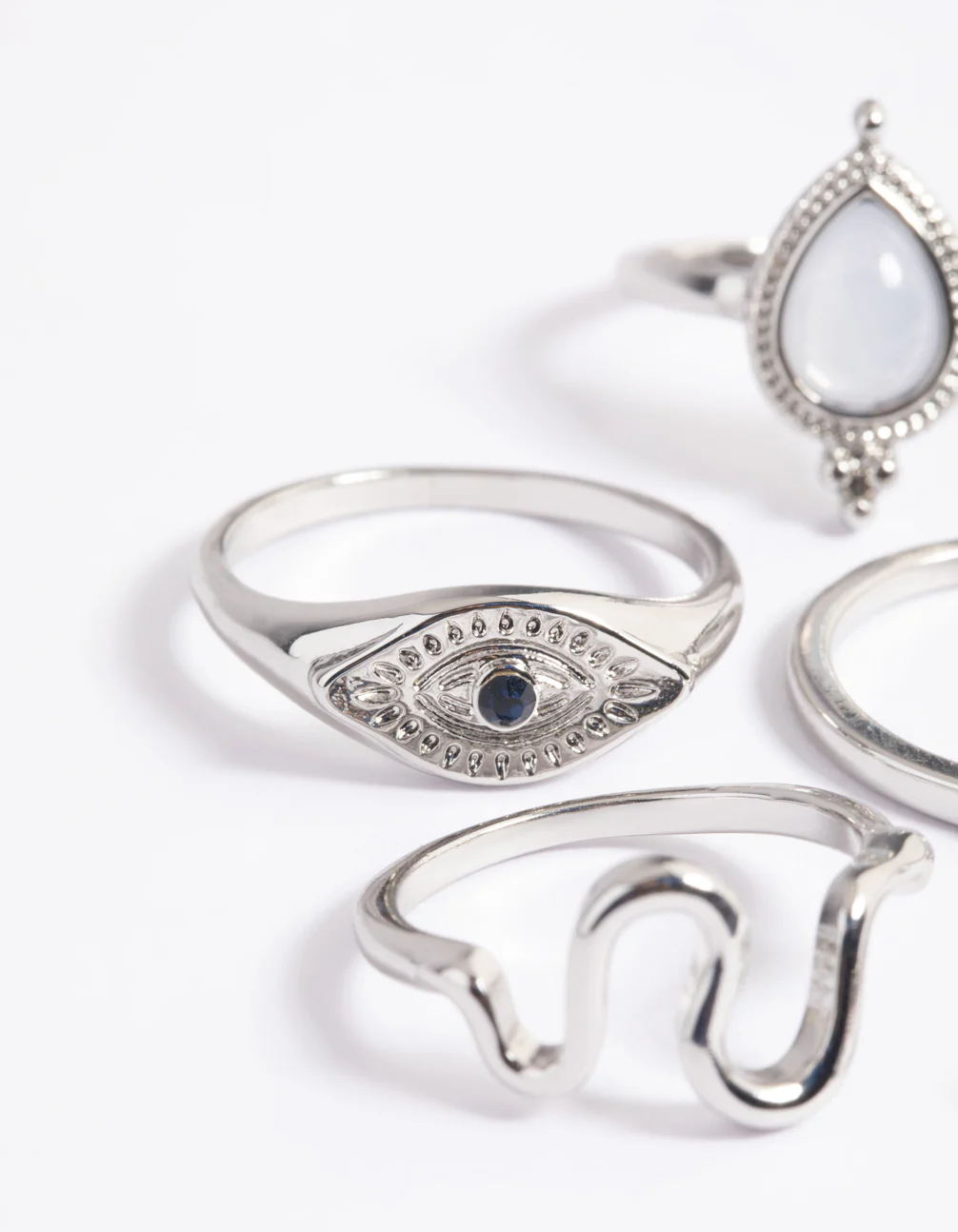 Silver Celestial Eye Ring Pack - Image 4