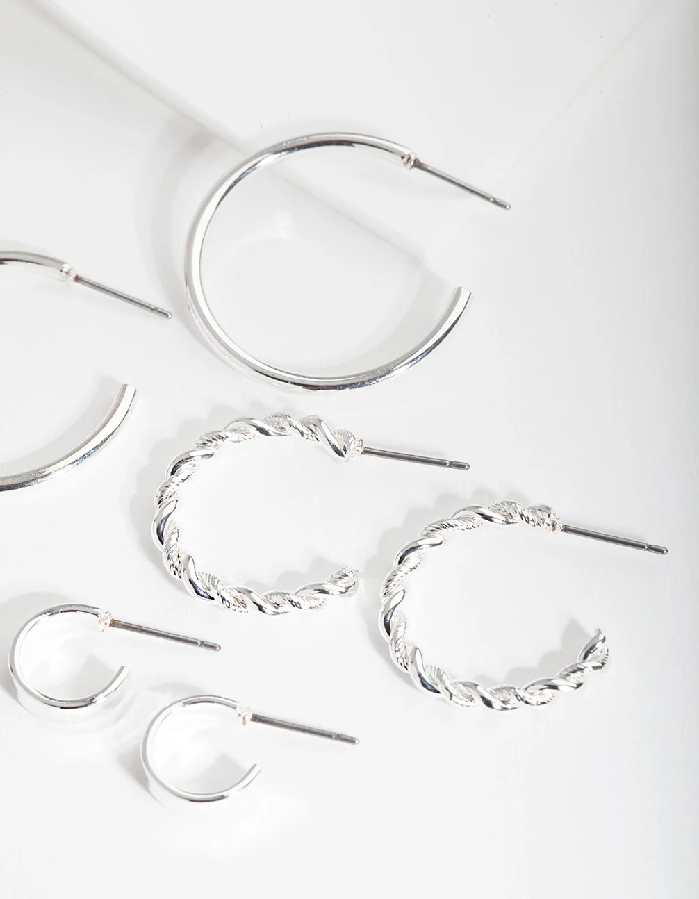 Silver Hoop Earring 6-Pack - Image 3