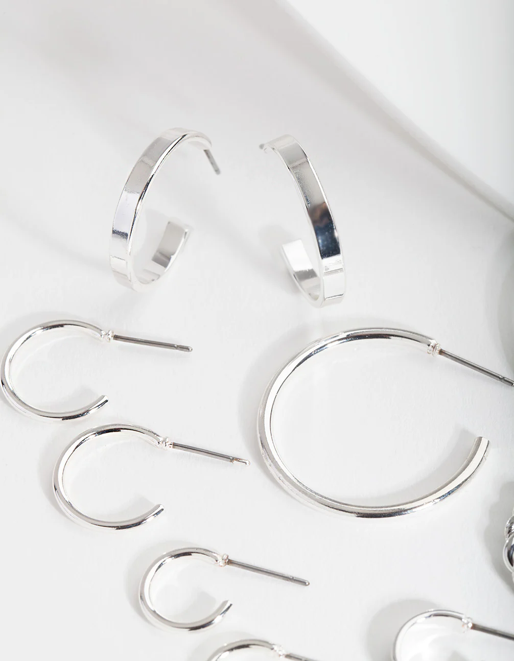 Silver Hoop Earring 6-Pack - Image 4