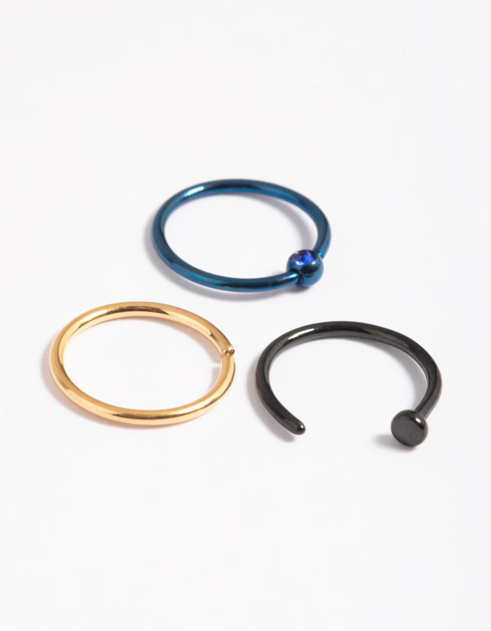 Matte Titanium Nose Ring Pack - Image 2