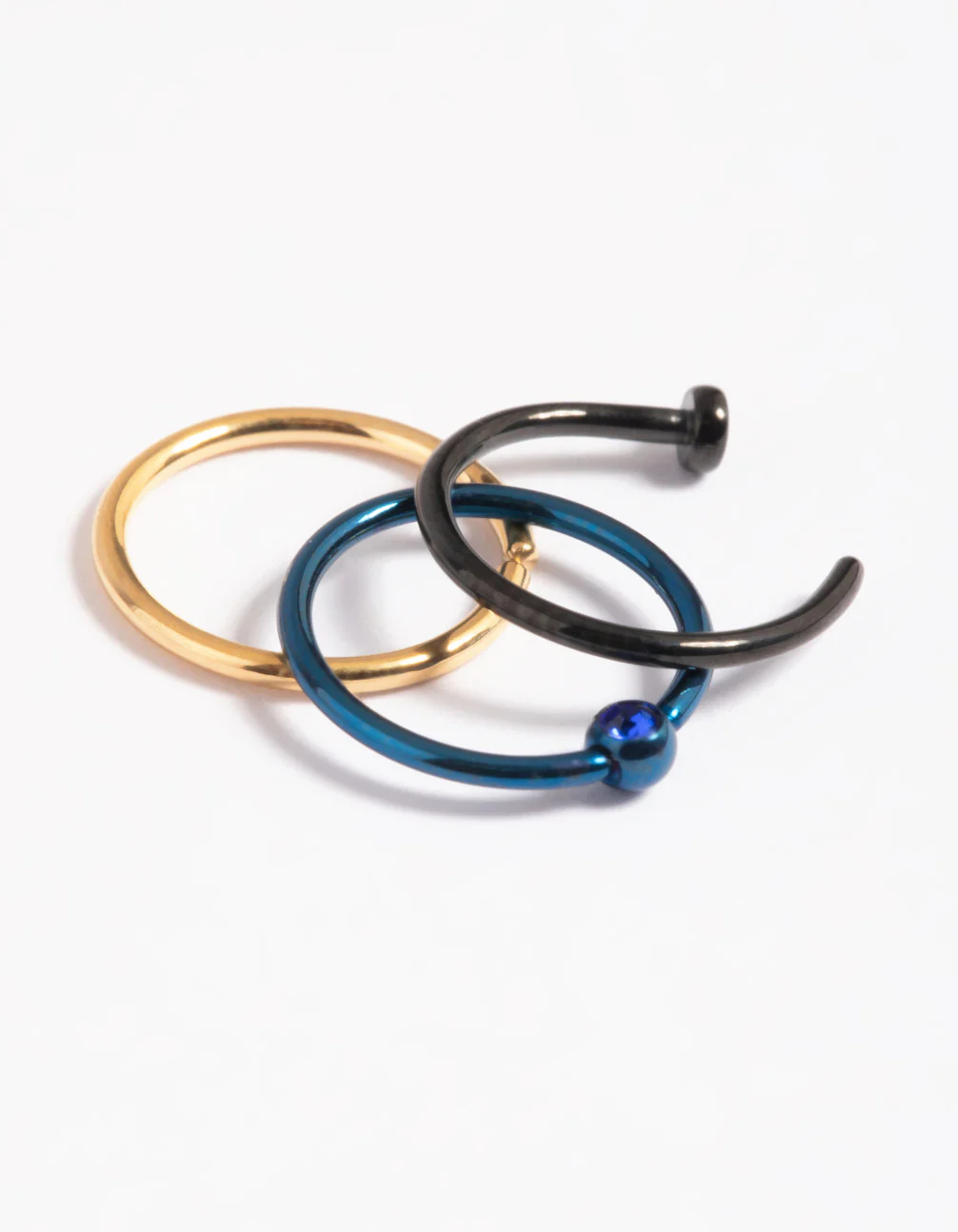Matte Titanium Nose Ring Pack - Image 3