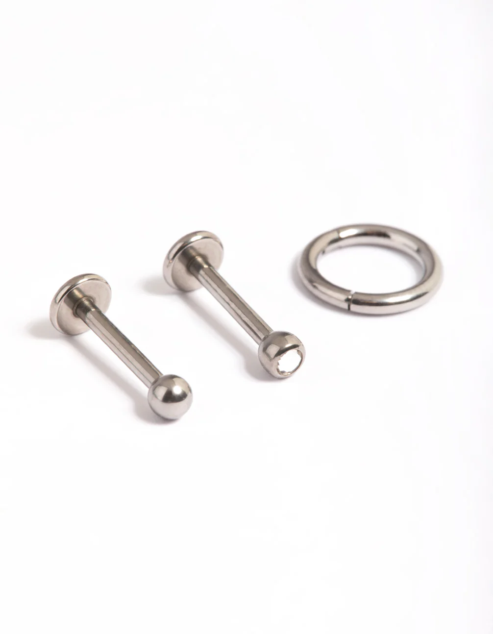 Titanium Ball & Click Earring Pack
