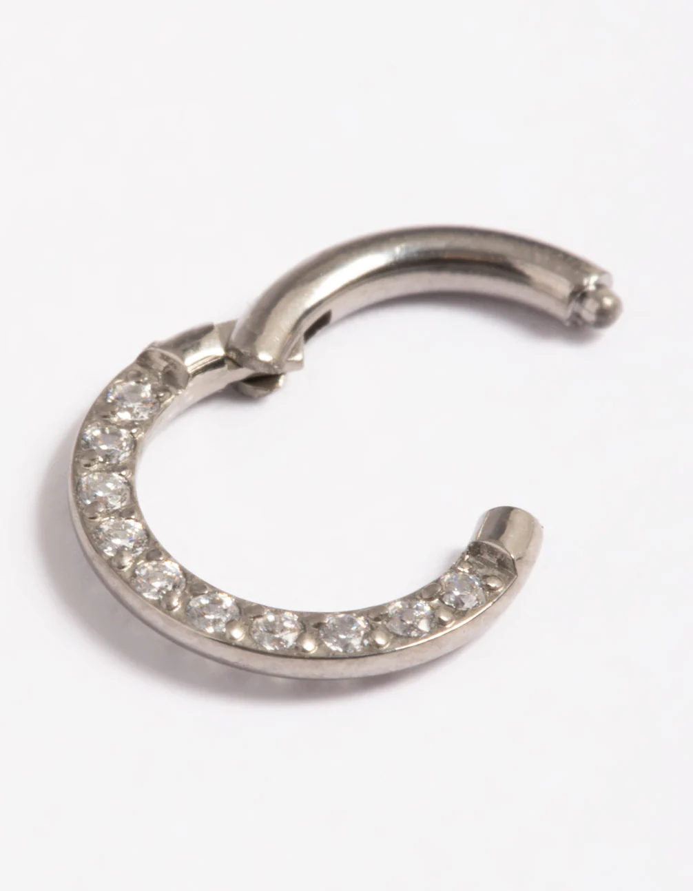Titanium Cubic Zirconia 6mm Clicker - Image 3