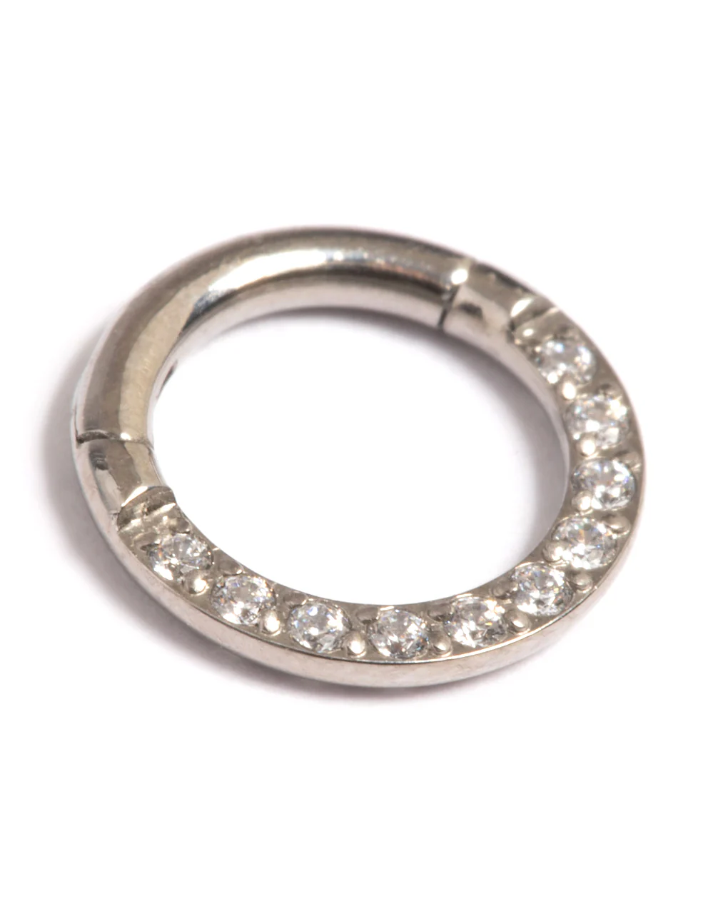Titanium Cubic Zirconia 6mm Clicker - Image 4