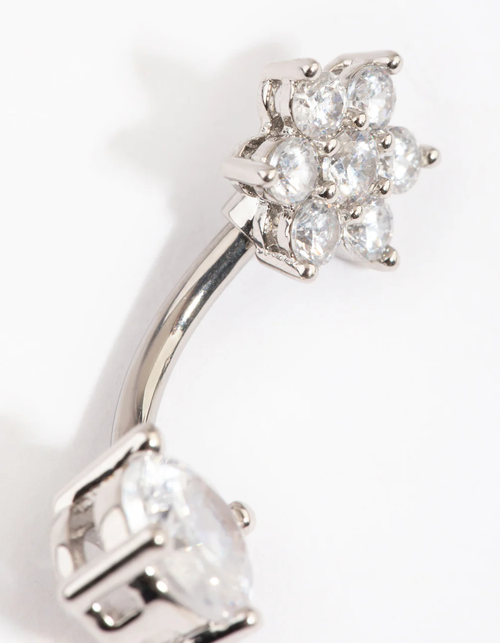 Titanium Floral Statement Belly Bar - Image 2