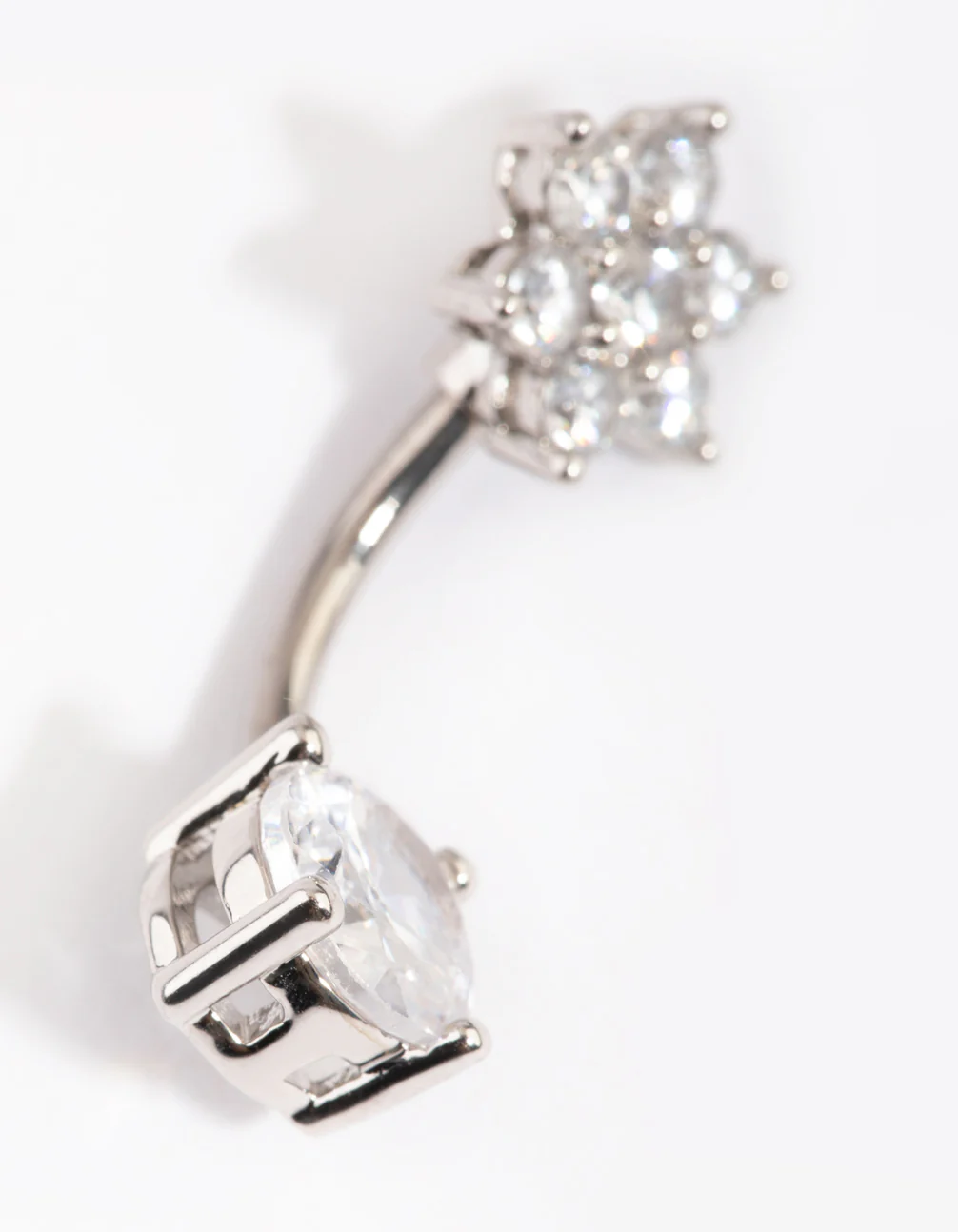 Titanium Floral Statement Belly Bar - Image 3