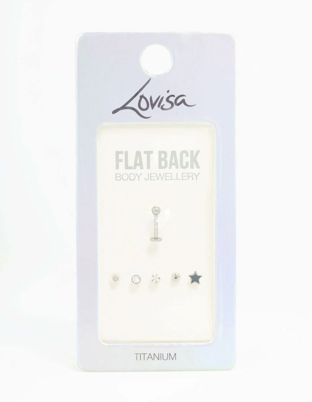 Titanium Diamante Star Flat Backs 6-Pack - Image 3