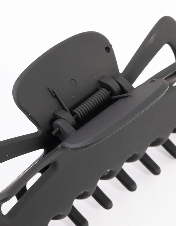 Large Black Bow Claw Clip - Image 3