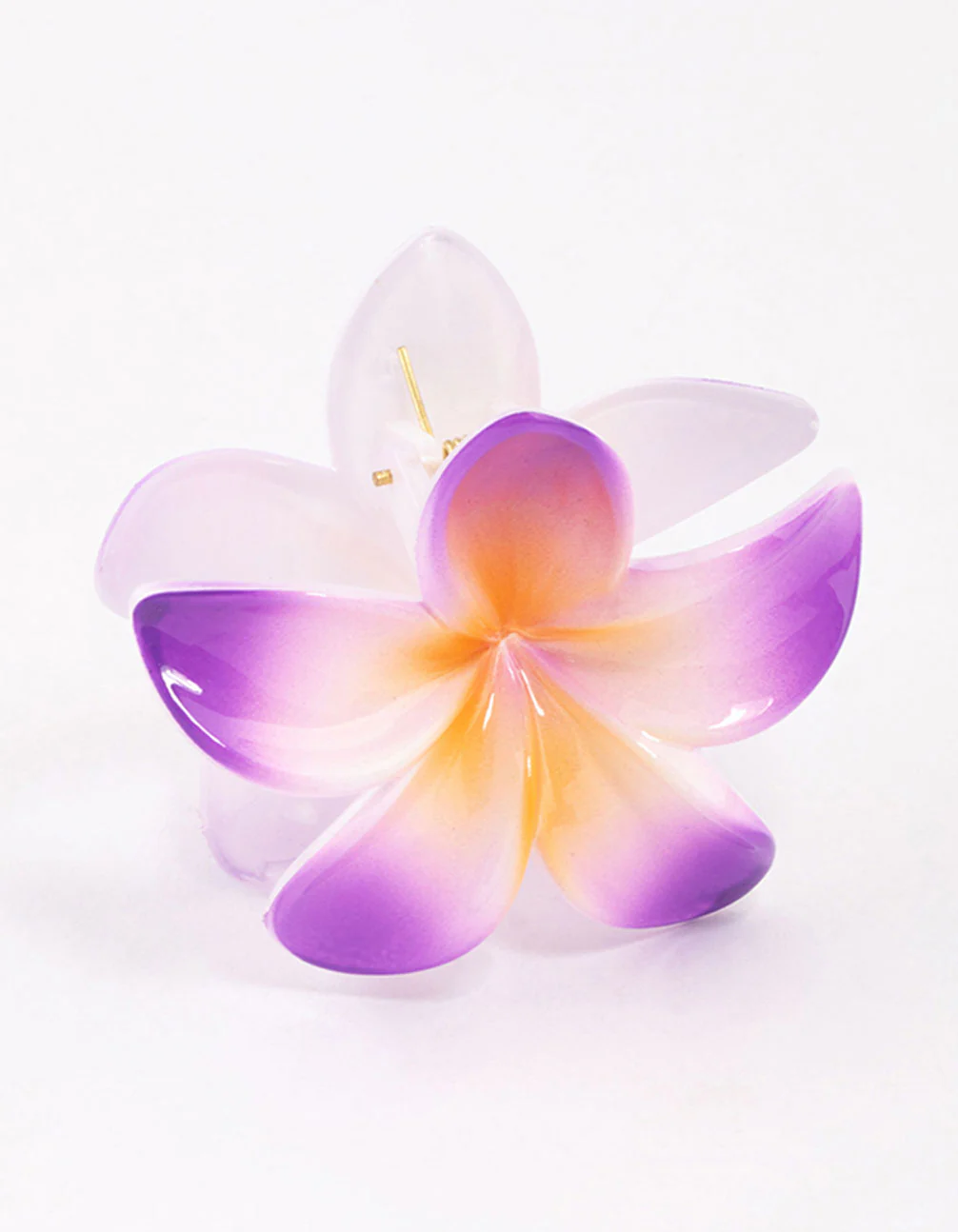 Lilac Frangipani Hair Claw Clip - Image 2