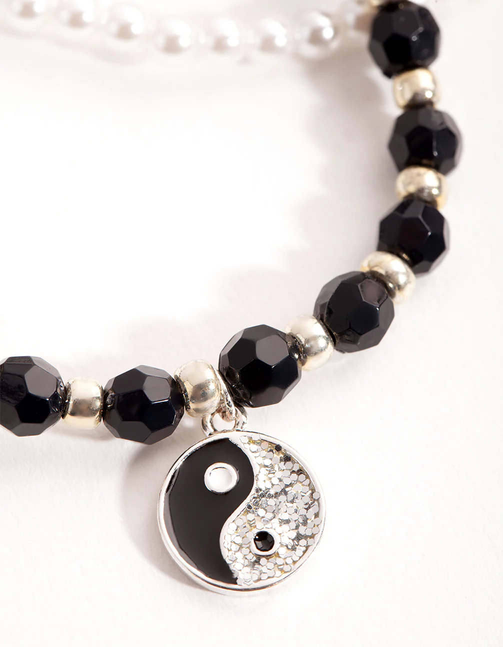 Bead Pearl Yin & Yang Pack Bracelet - Image 3