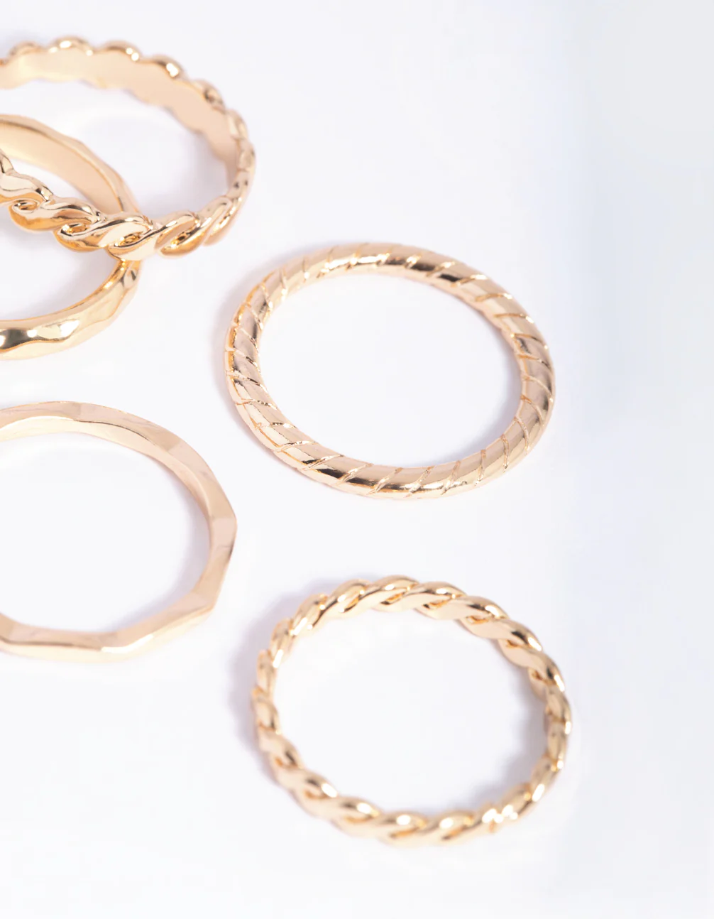 Gold Chain Link Ring 5-Pack - Image 3