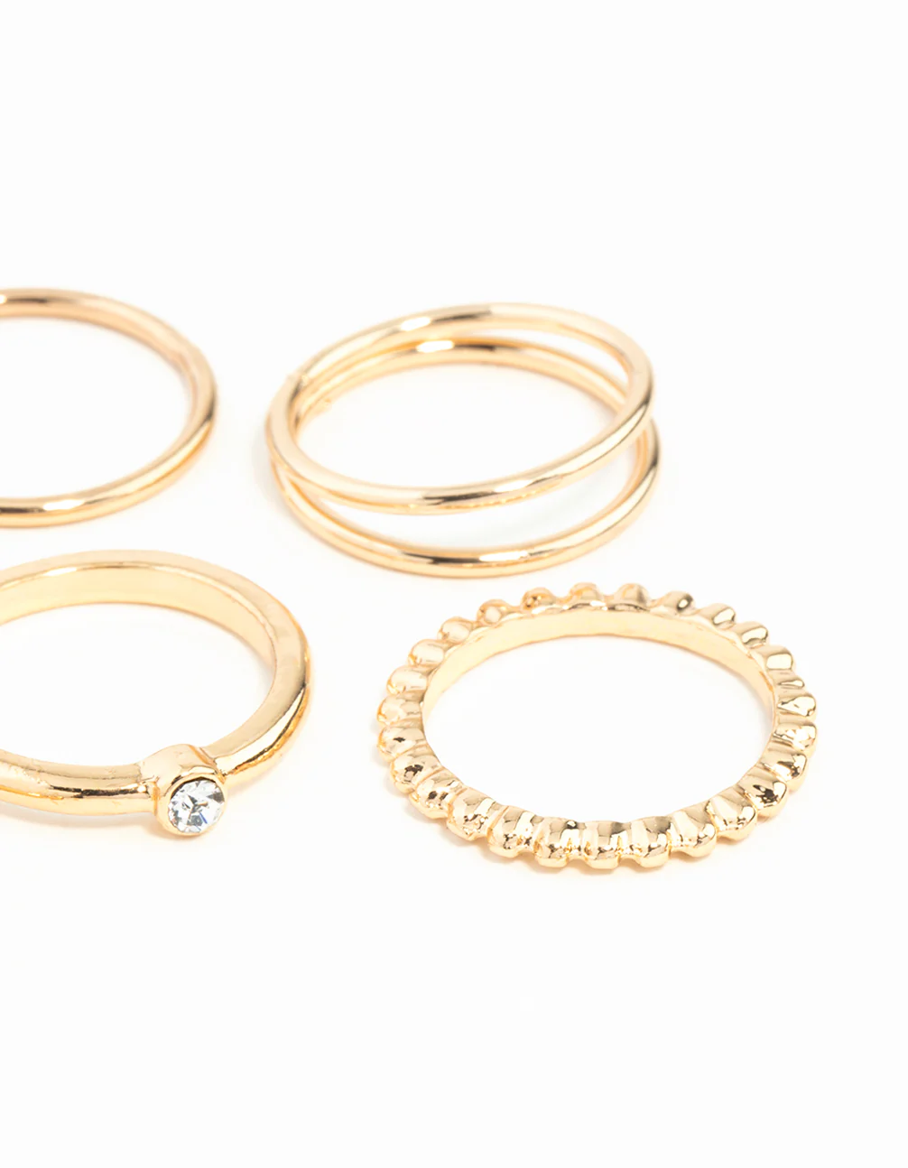 Gold Diamond Cut Twist Ring 8-Pack - Image 21