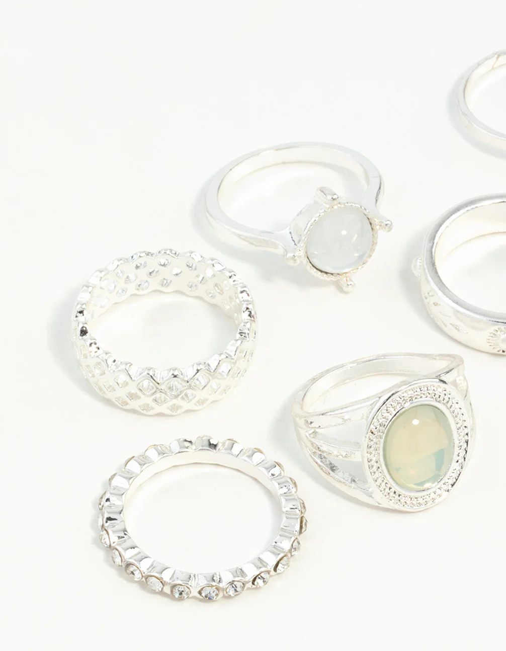 Silver Crosshatch Ring 8-Pack - Image 27