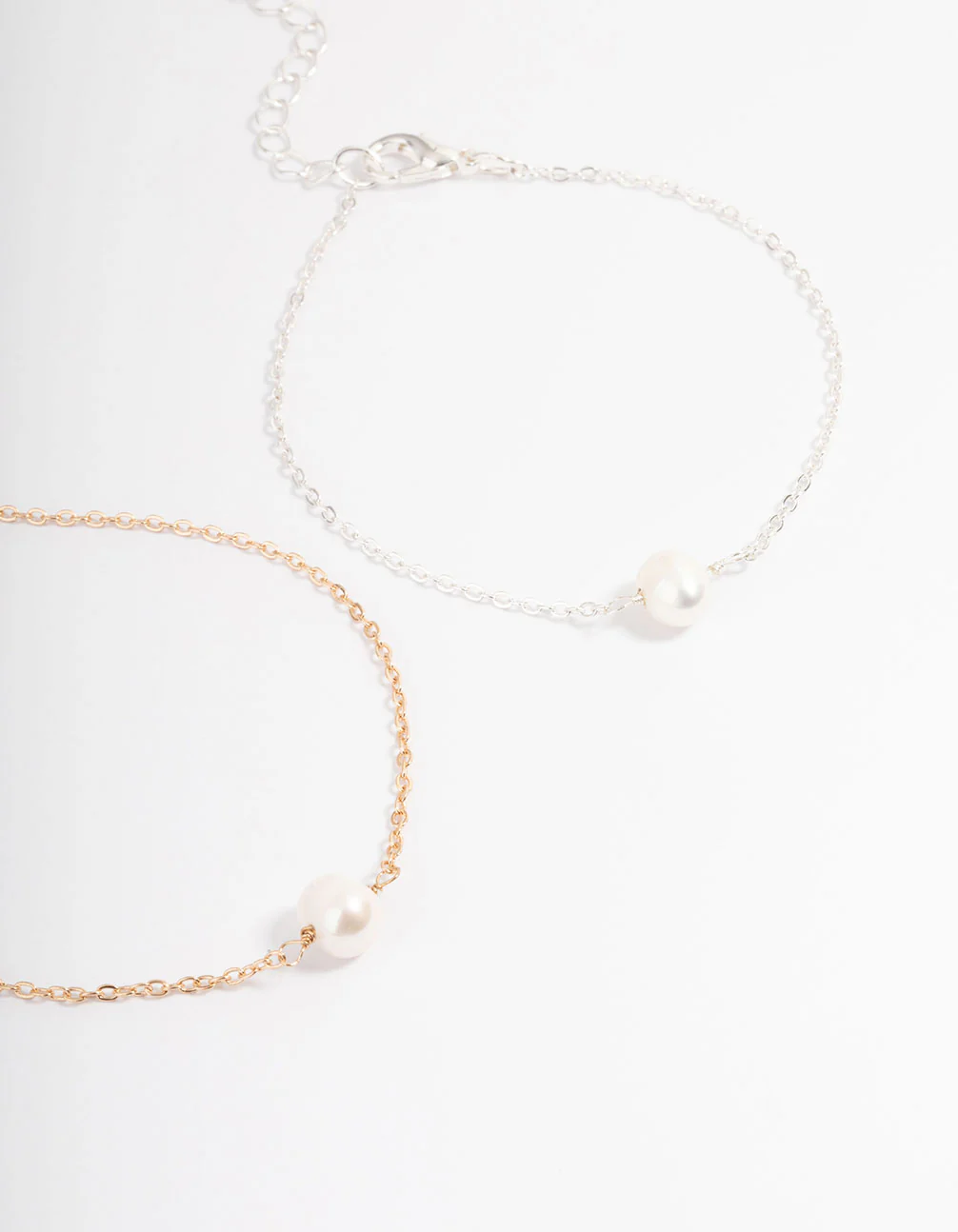 Mixed Metal Classic Pearl Bracelet Pack - Image 3