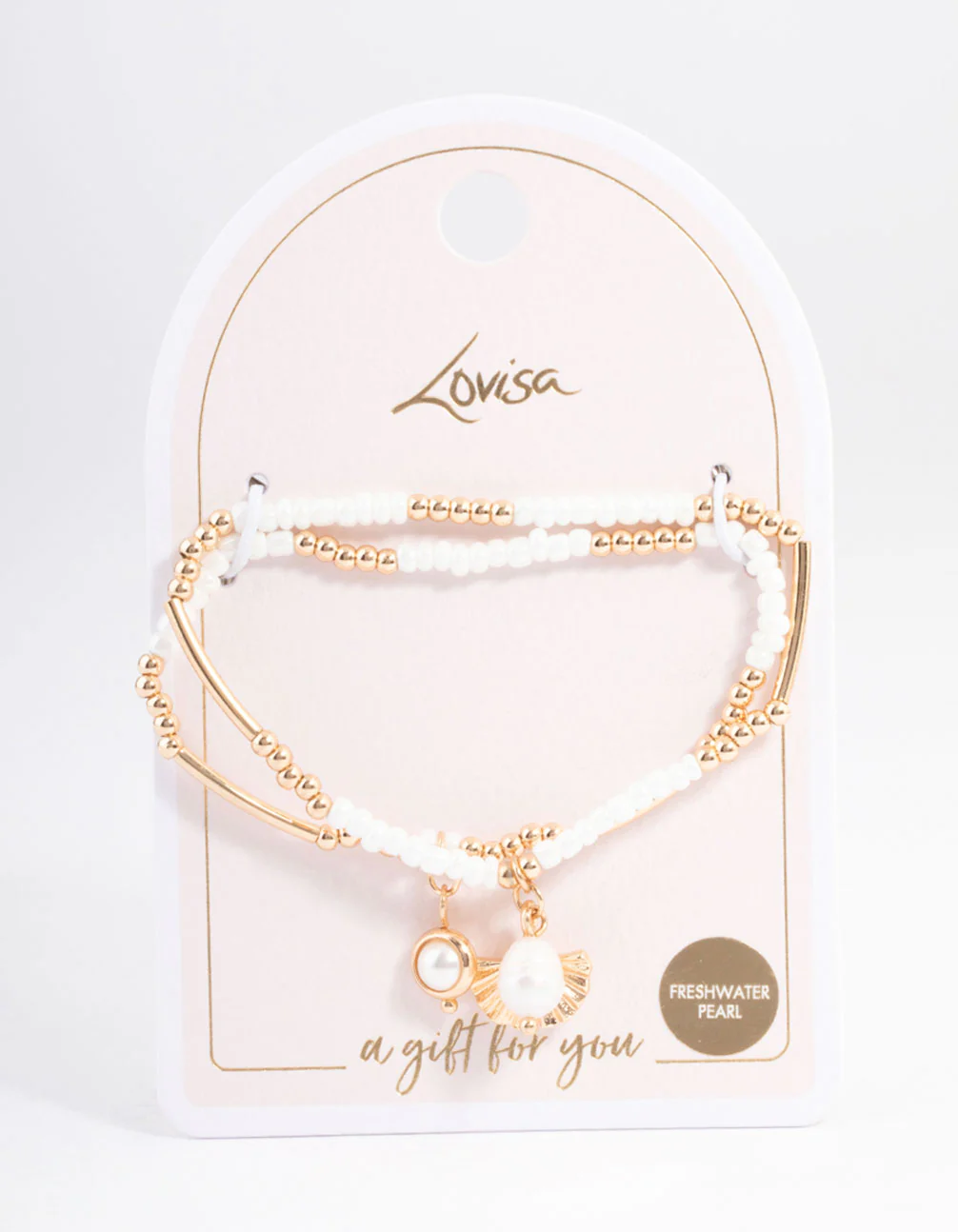 Gold Beachy Beaded Bracelet Pack - Image 2