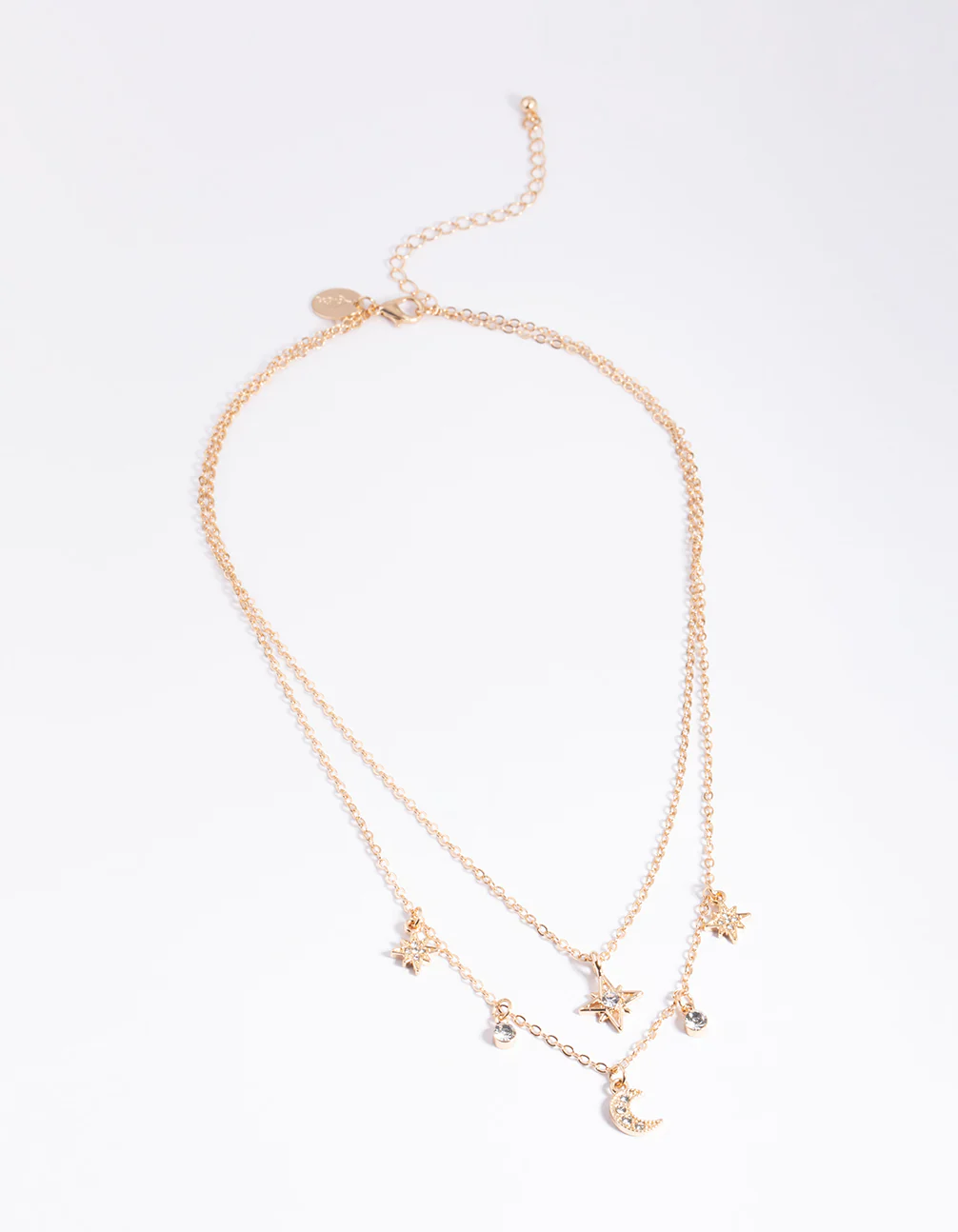 Gold Diamante Celestial Statement Necklace - Image 3