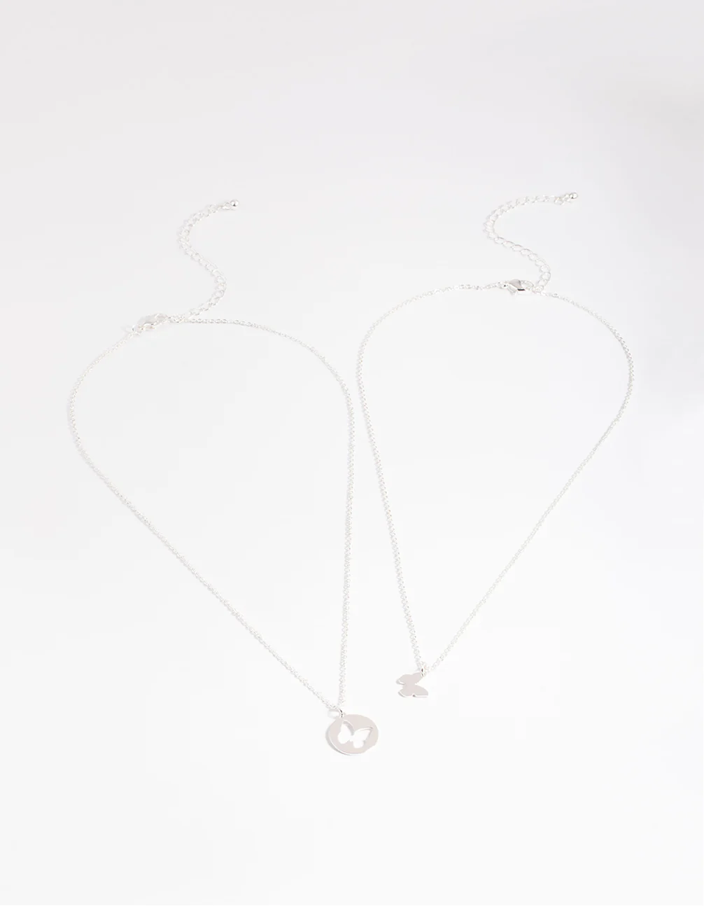 Silver Butterfly Cut Out Necklace Pack - Image 3