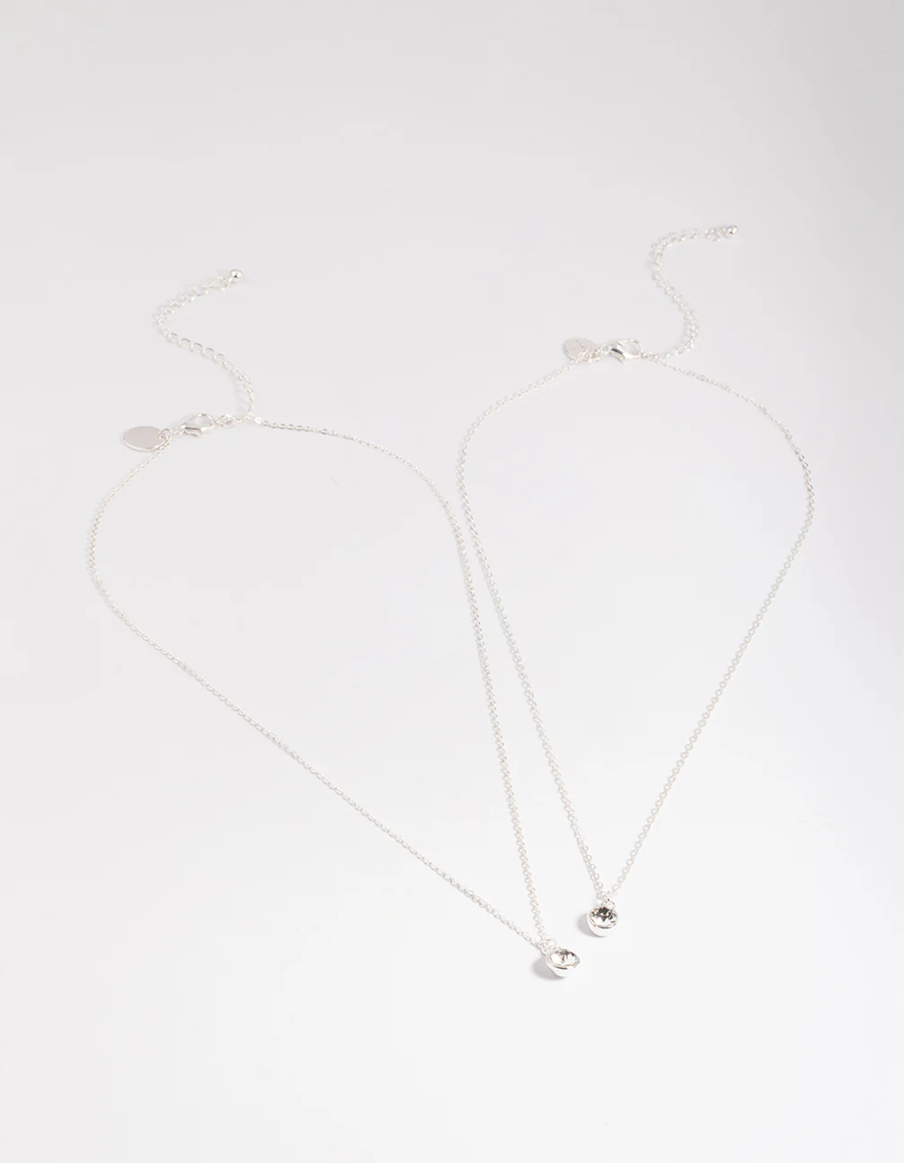 Silver Classic Diamante Necklace Pack - Image 3
