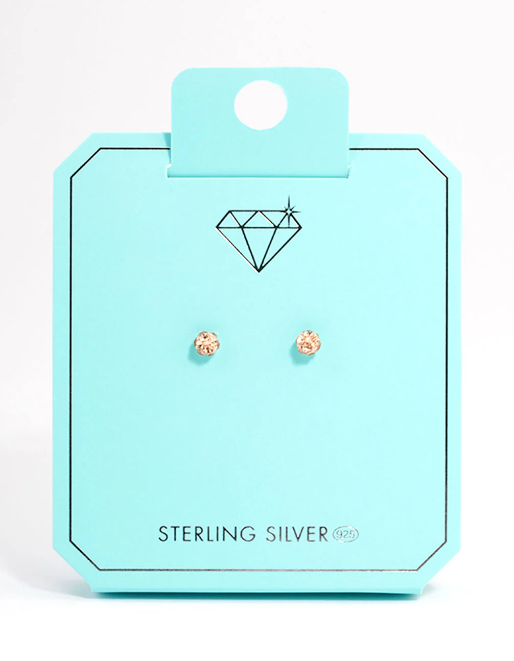 Sterling Silver Silk Pave Ball Stud Earrings - Image 3