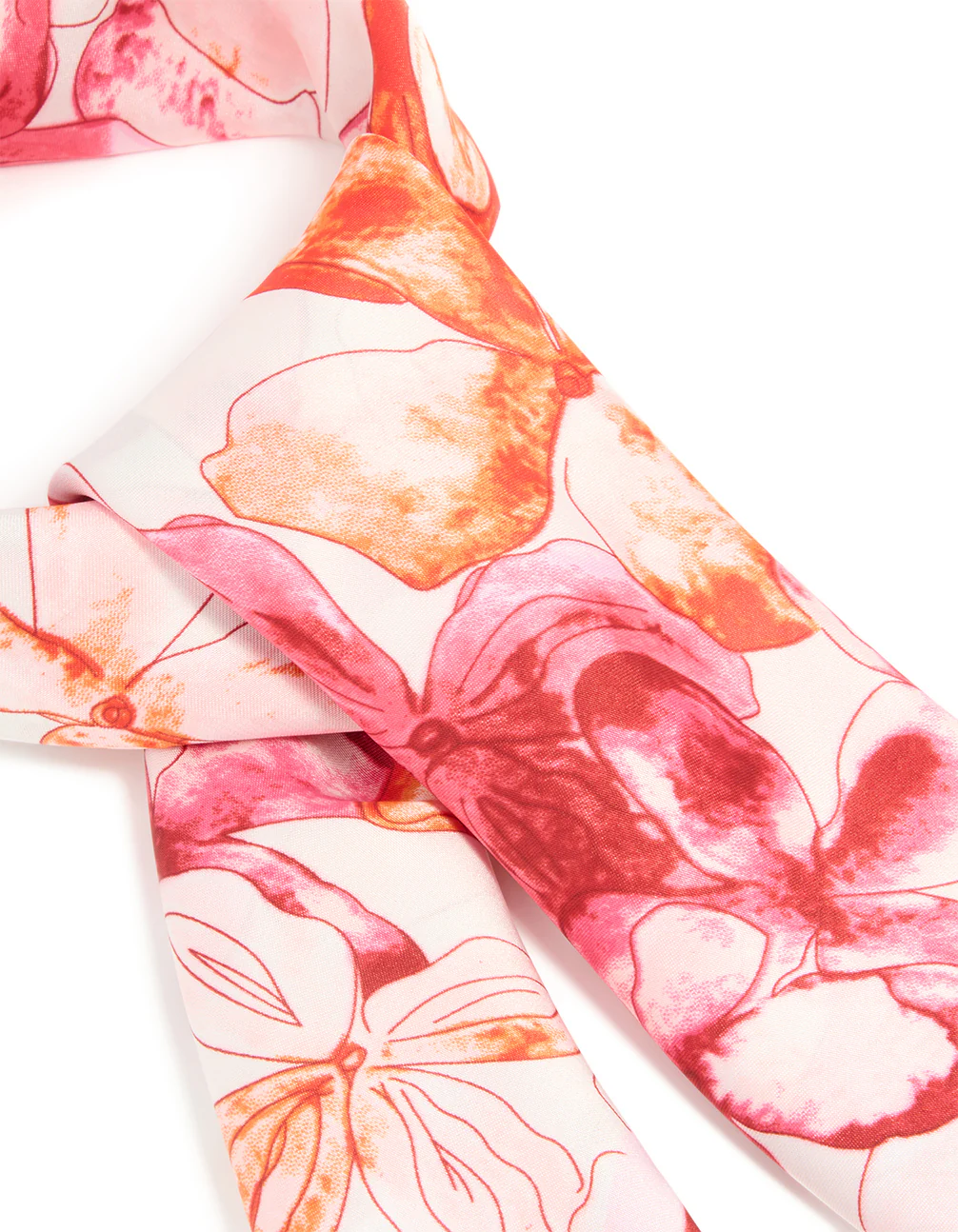 Watercolour Vibrant Floral Print Fabric Scarf - Image 2