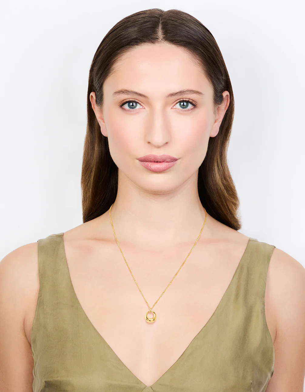 Waterproof Gold Plated Stainless Steel Bold Pendant Necklace - Image 3