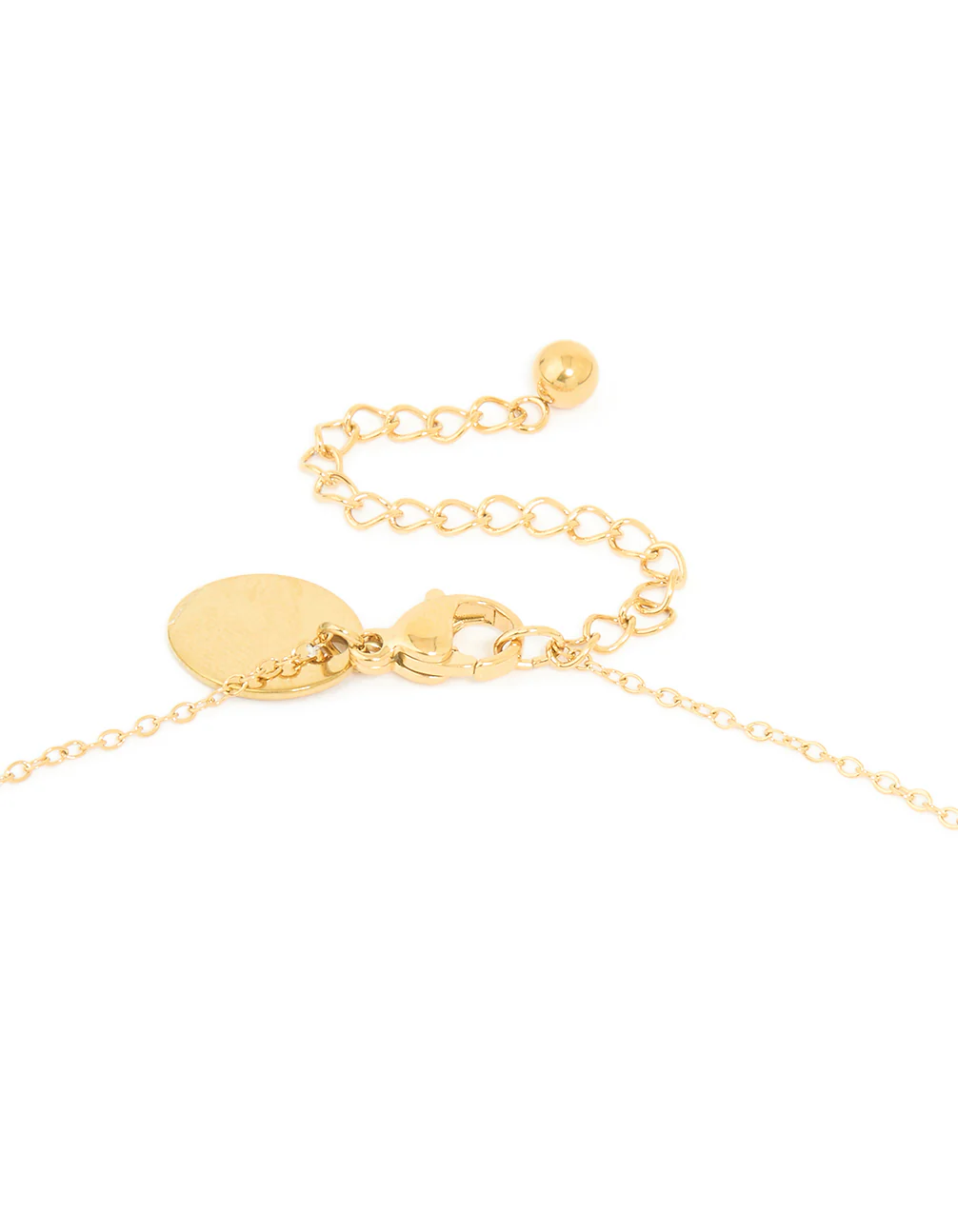 Waterproof Gold Plated Stainless Steel Cubic Zirconia Y-Necklace - Image 3