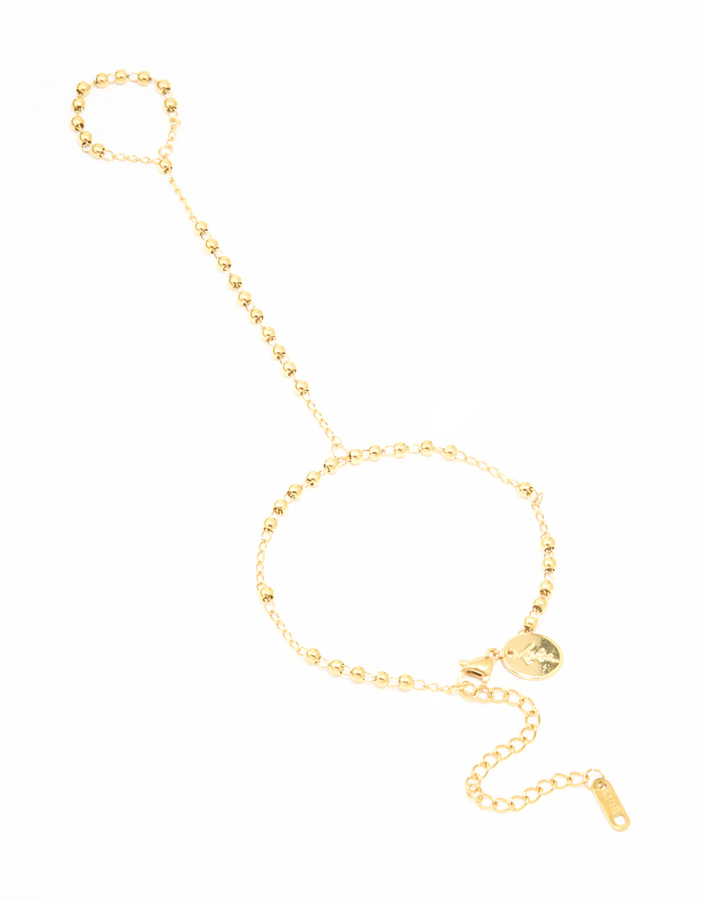 Waterproof Gold Plated Stainless Steel Discs Hand Chain