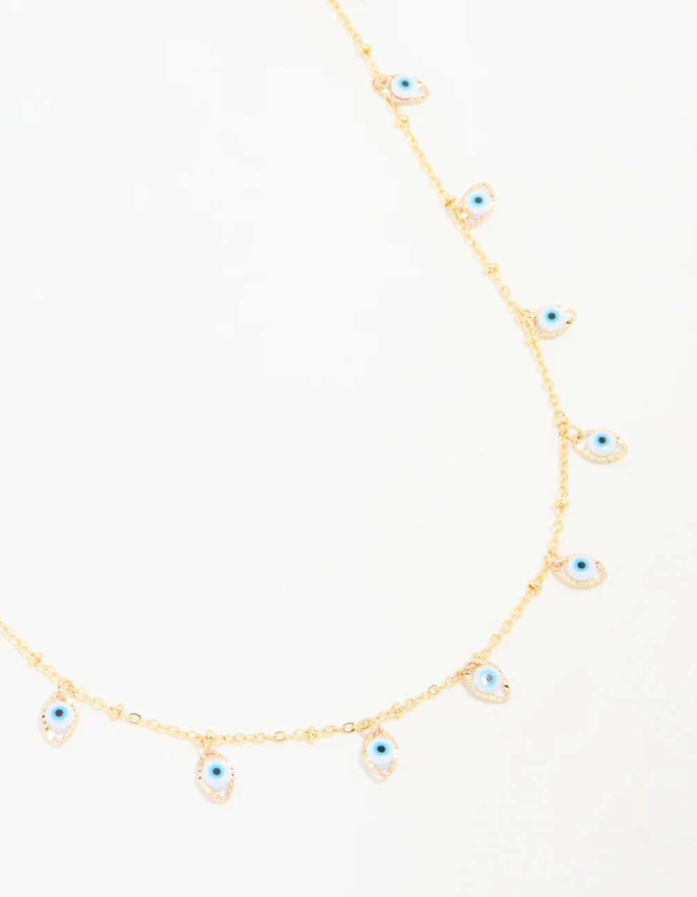Waterproof Gold Plated Stainless Steel Evil Eye Necklace