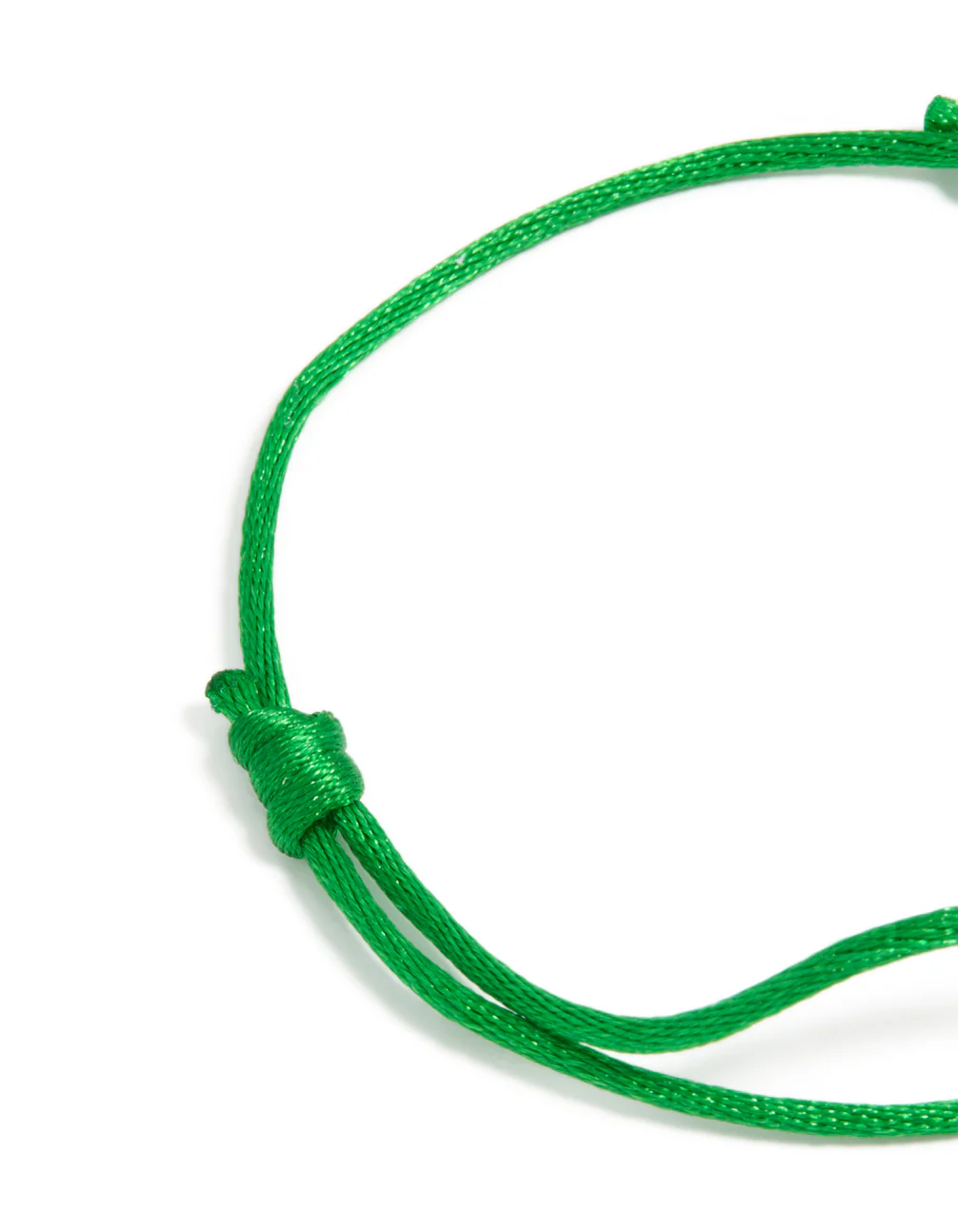 Waterproof Gold Plated Stainless Steel & Green Cord Adjustable Bracelet - Image 5