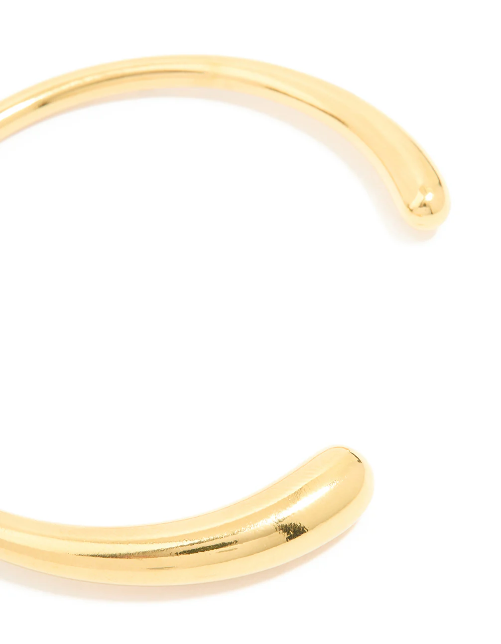 Waterproof Gold Plated Stainless Steel Irregular Ends Bangle - Image 4