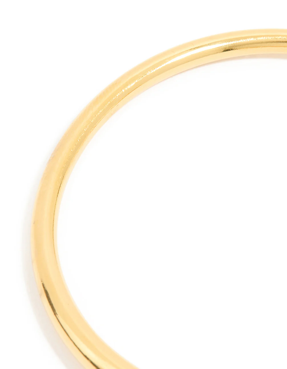 Waterproof Gold Plated Stainless Steel Irregular Ends Bangle - Image 5