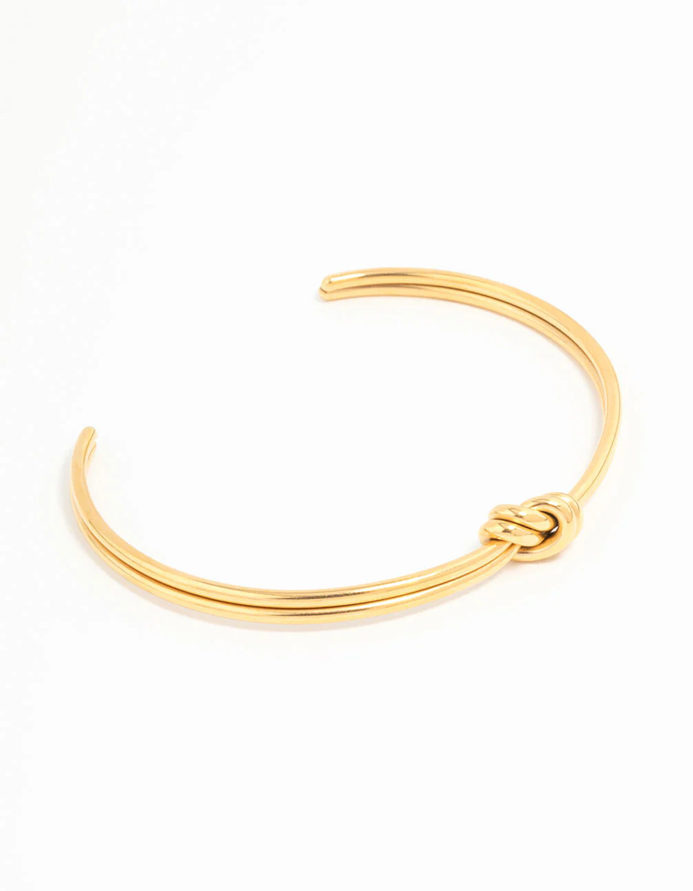 Waterproof Gold Plated Stainless Steel Knotted Wrist Cuff