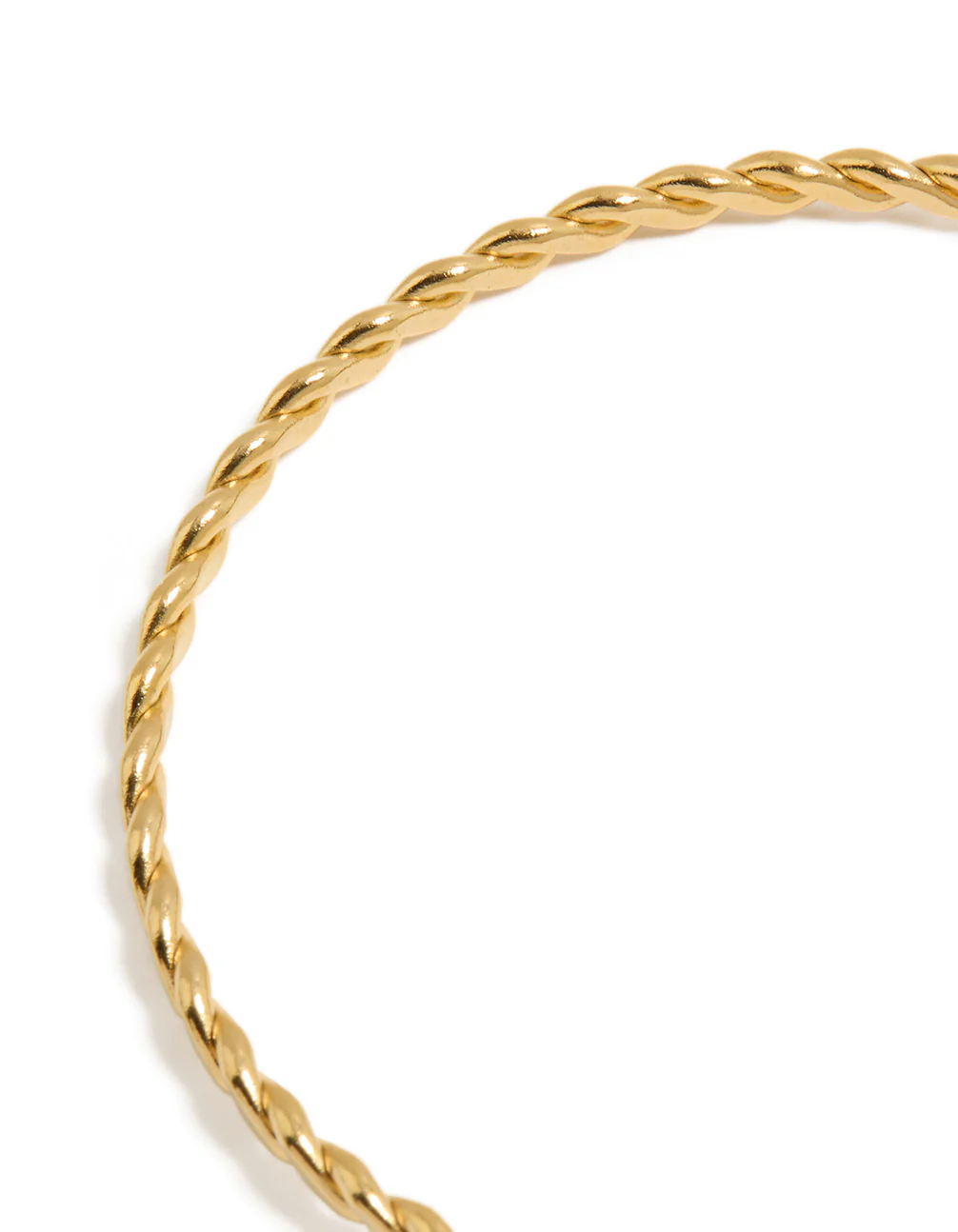 Waterproof Gold Plated Stainless Steel Shell & Freshwater Pearl Charm Bangle - Image 3