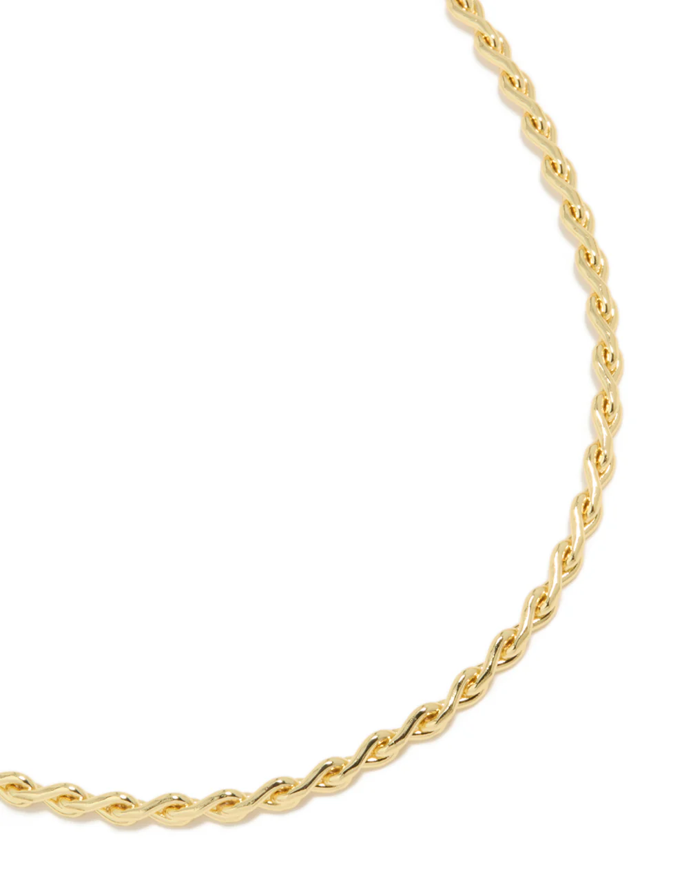 Waterproof Gold Plated Stainless Steel Teardrop Chain Link Necklace - Image 2