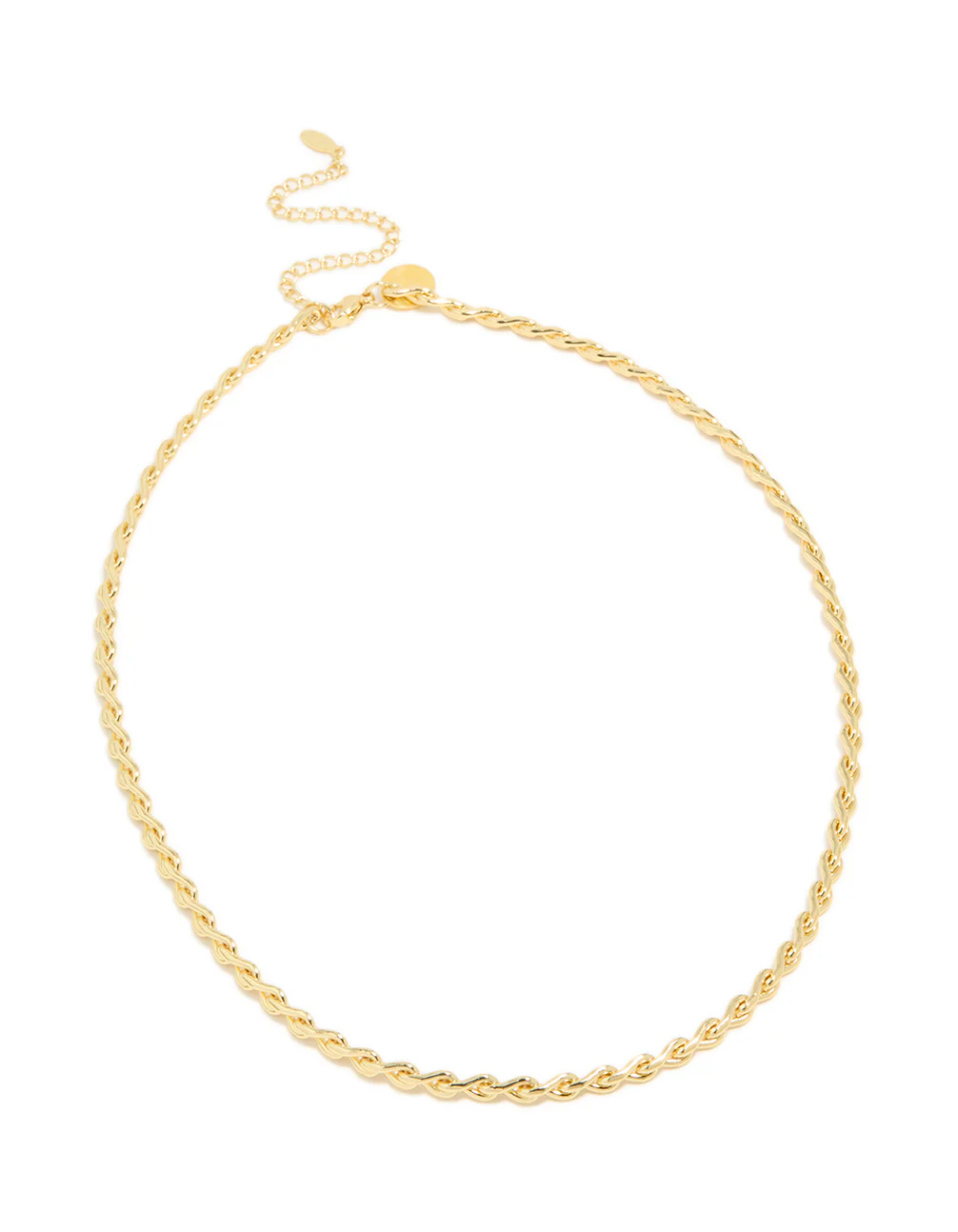 Waterproof Gold Plated Stainless Steel Teardrop Chain Link Necklace - Image 4