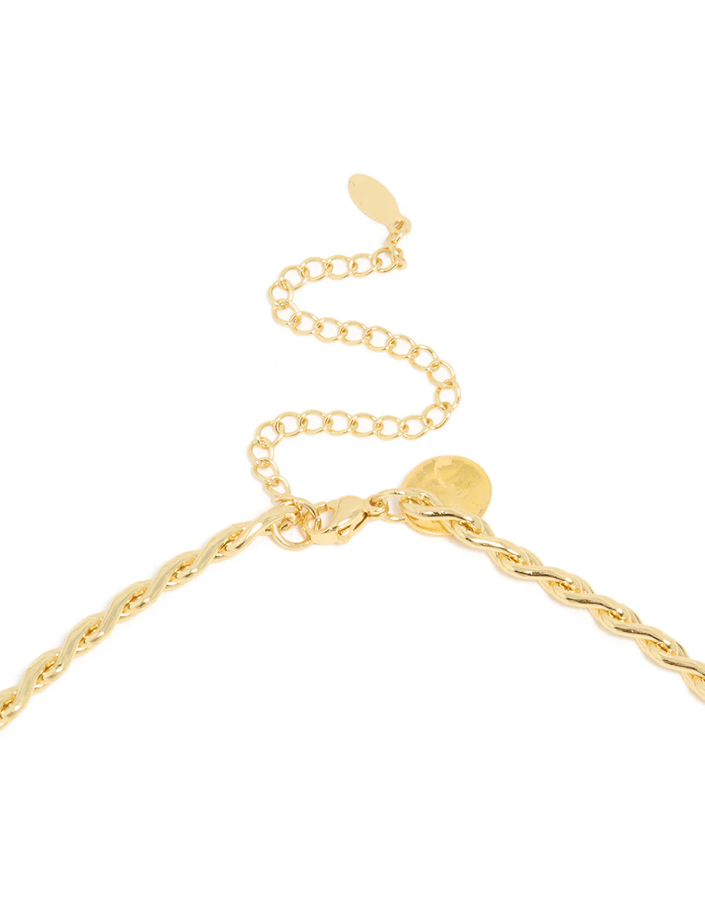 Waterproof Gold Plated Stainless Steel Teardrop Chain Link Necklace - Image 5