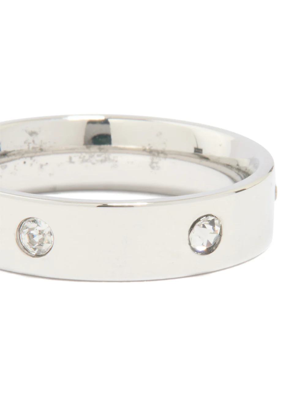 Waterproof Stainless Steel Cubic Zirconia Cocktail Band Ring - Image 3