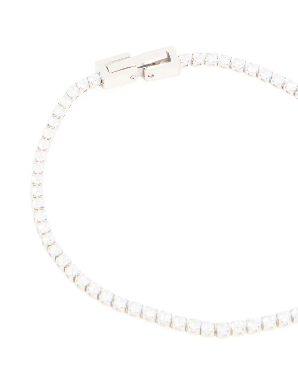 Waterproof Stainless Steel Cubic Zirconia Tennis Bracelet - Image 3