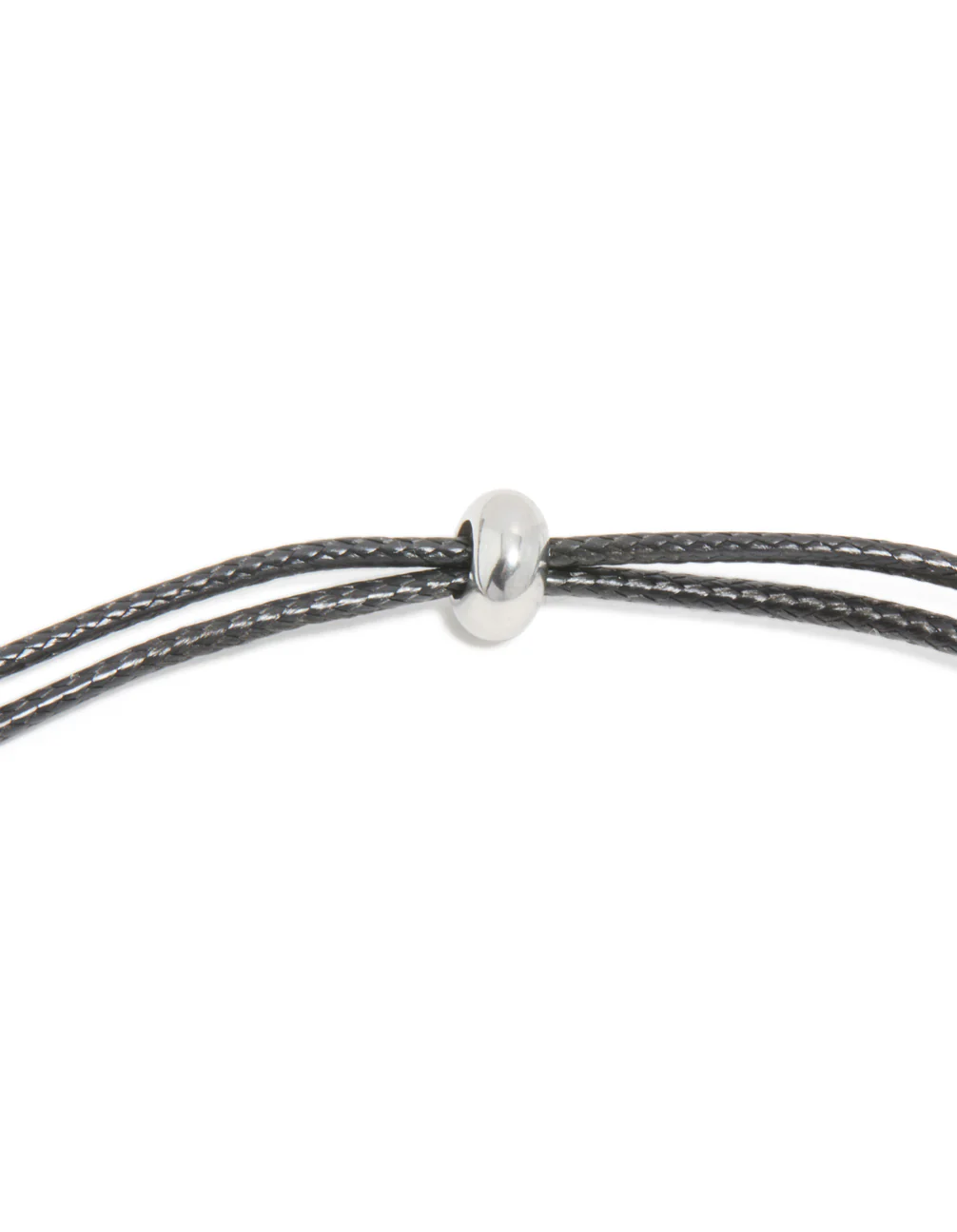 Waterproof Stainless Steel Open Molten Pendant Cord Necklace - Image 5